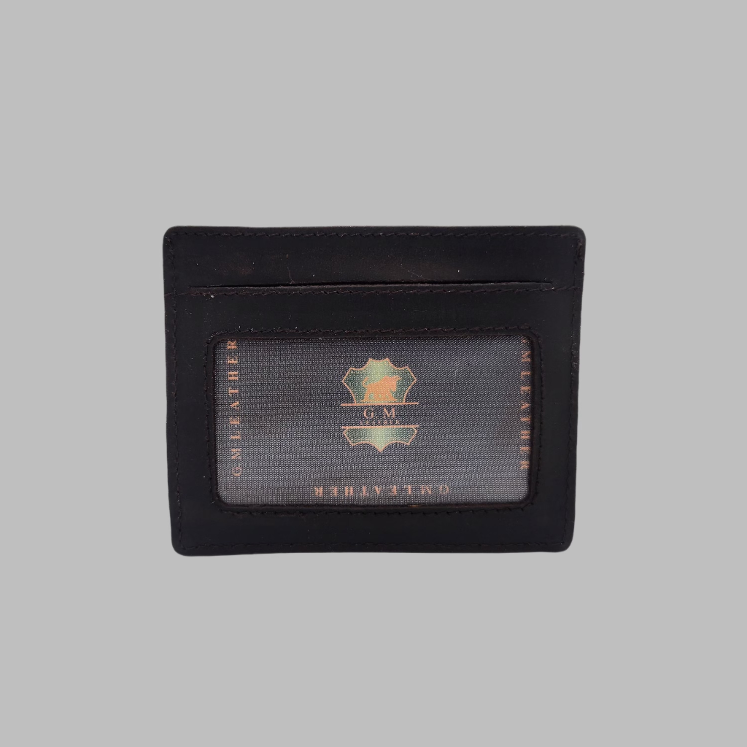 Slim Leather Card Holder with Strap – Secure & Minimal (upper loop 263- BH)