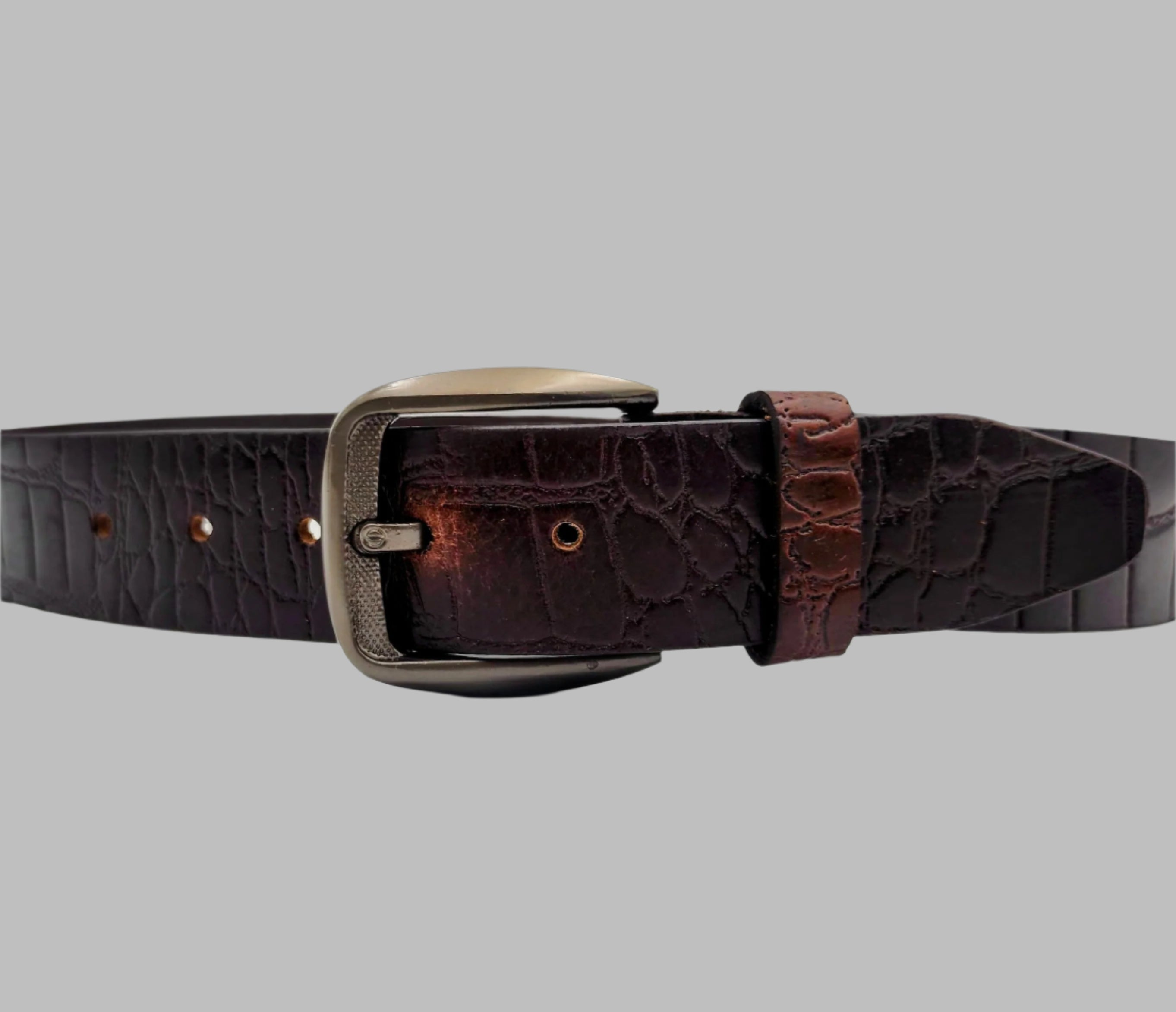 Croco Leather Belt