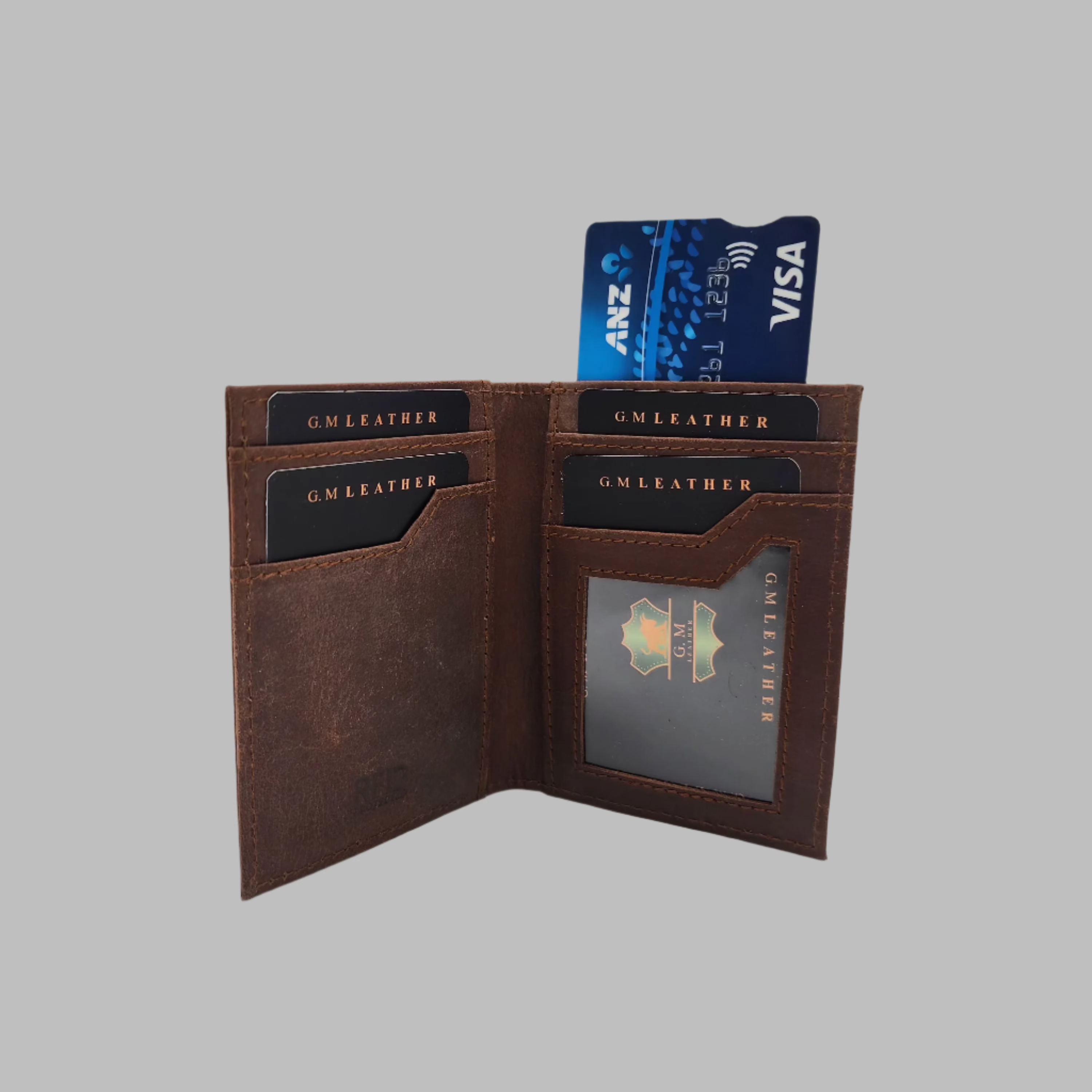 Premium Genuine Leather Card Holder – Slim, RFID Blocking, Travel-Ready Wallet for Men & Women (NZ, Australia & Pacific Islands)(BR-CRD-01)