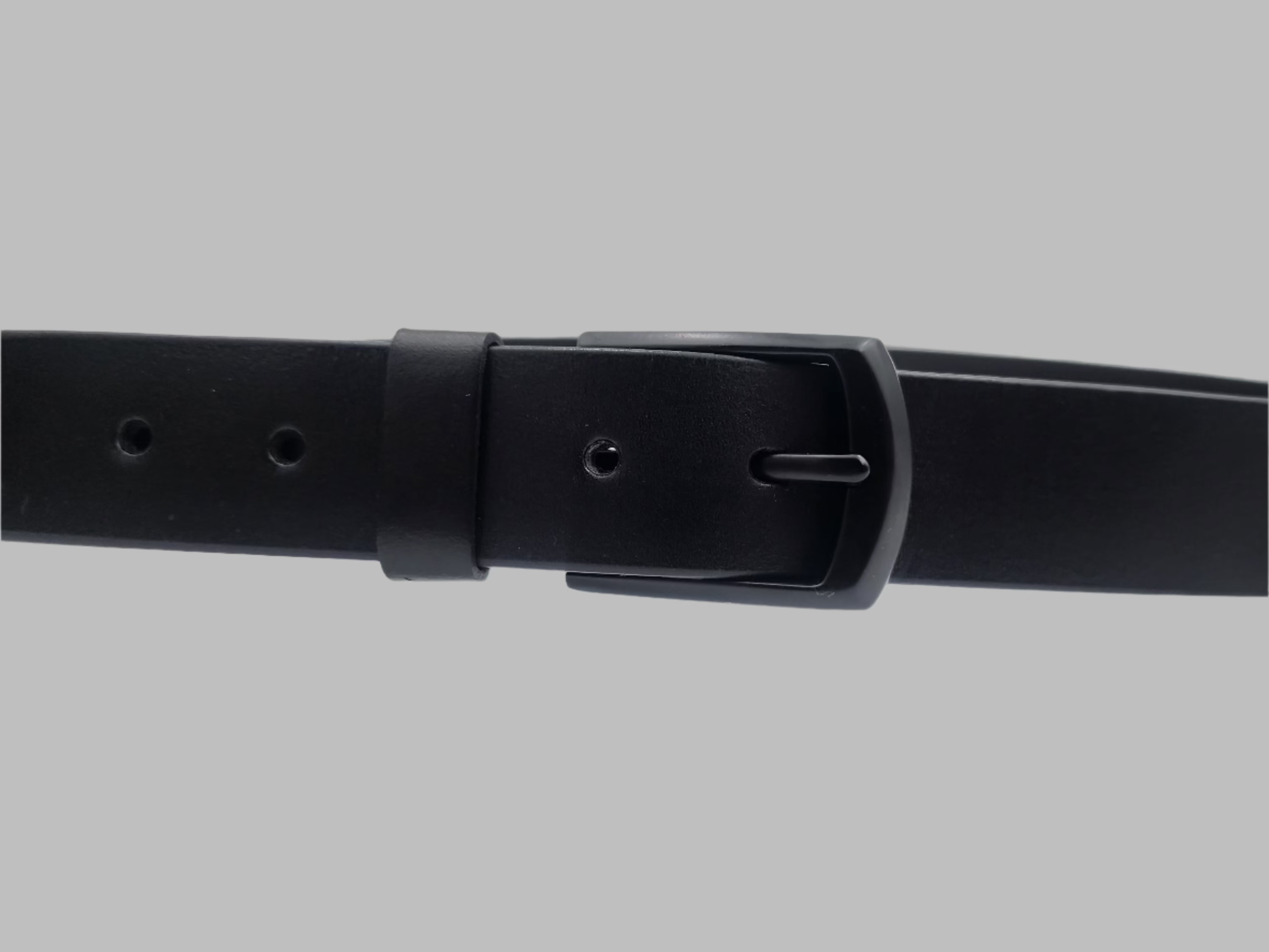 Men's Genuine Leather Belt Basic Black 34mm (Monk Belt)
