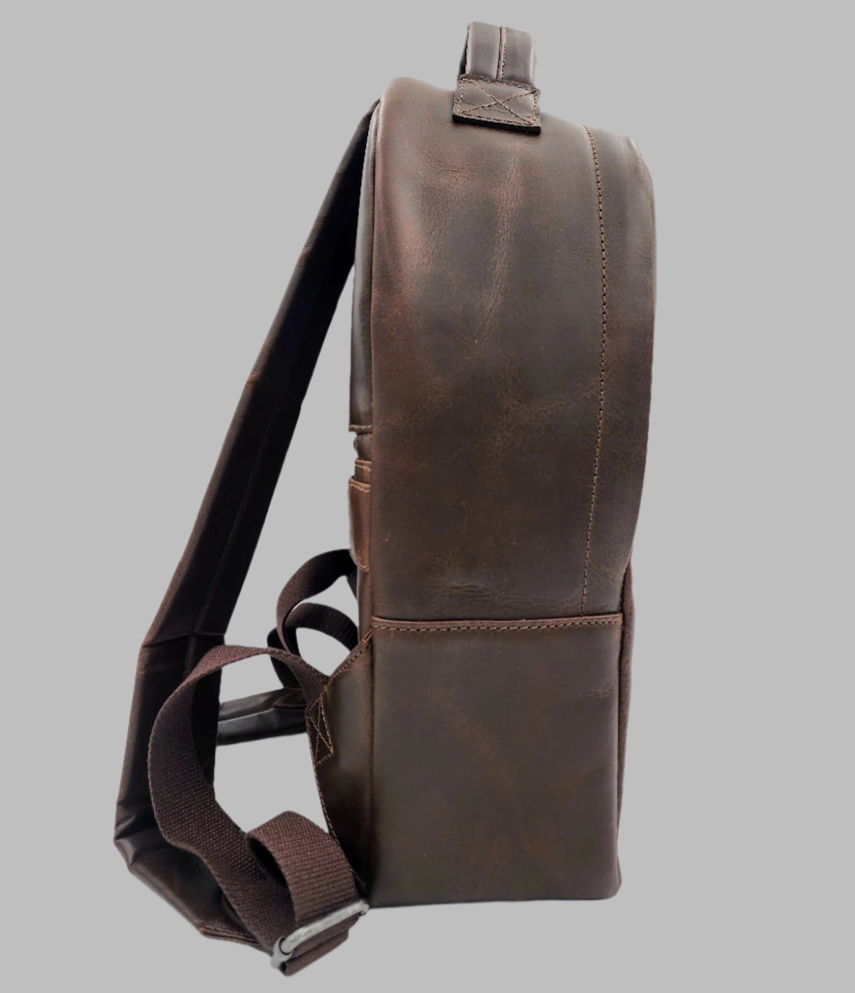 Premium Genuine Leather Backpack – Stylish & Durable Laptop Bag(EL-GM-29-E)