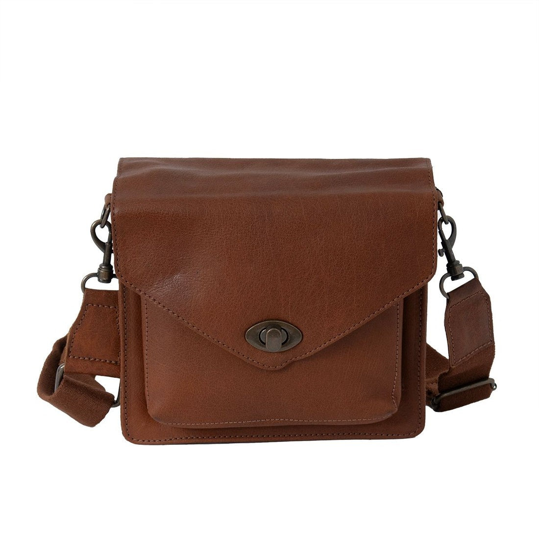 Urban Nomad Genuine Leather Crossbody Bag – Vintage Style for Everyday Carry(EL-GM-8033-R)