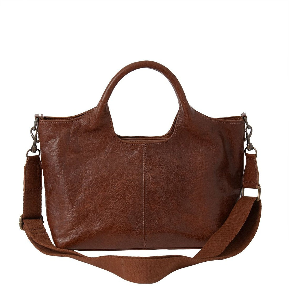 Premium Genuine Leather Handbag – Versatile Crossbody & Tote Bag(EL-GM-8034-R)