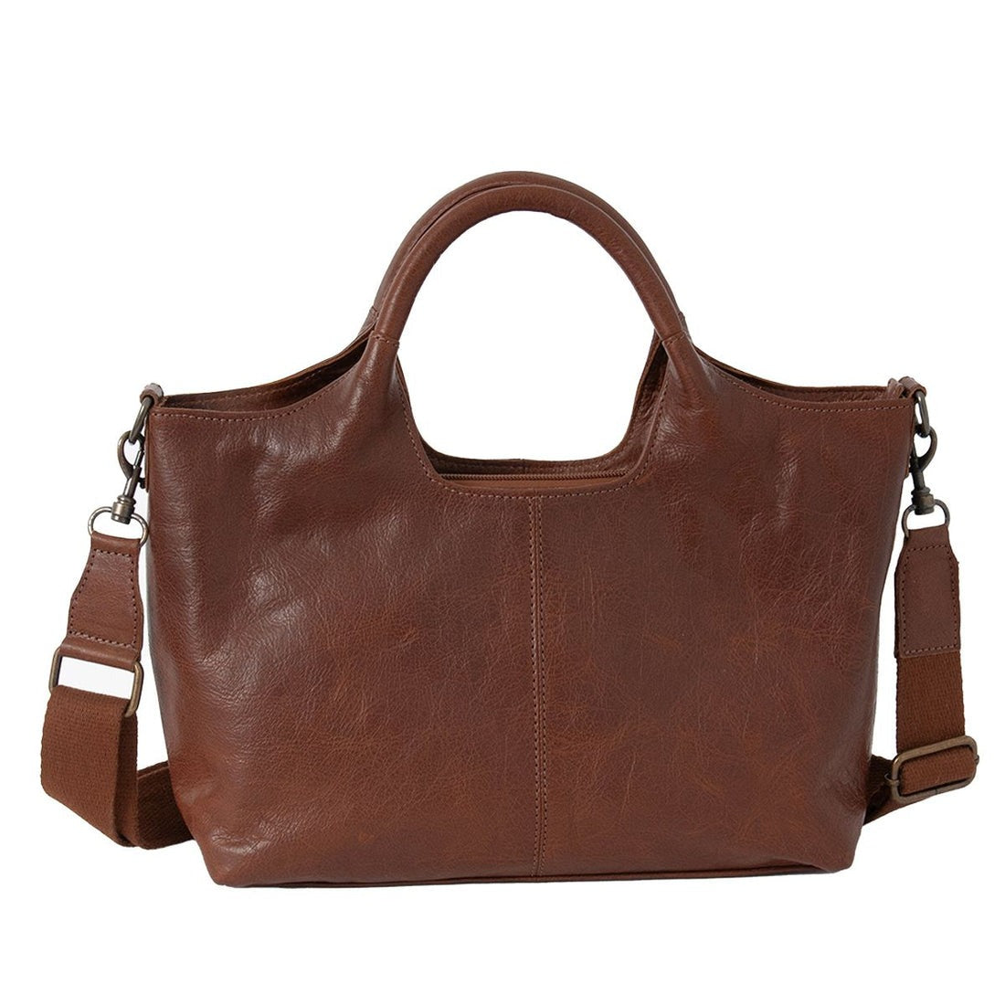 Premium Genuine Leather Handbag – Versatile Crossbody & Tote Bag(EL-GM-8034-R)