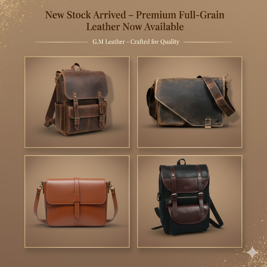 New Leather Collection Arrival Banner