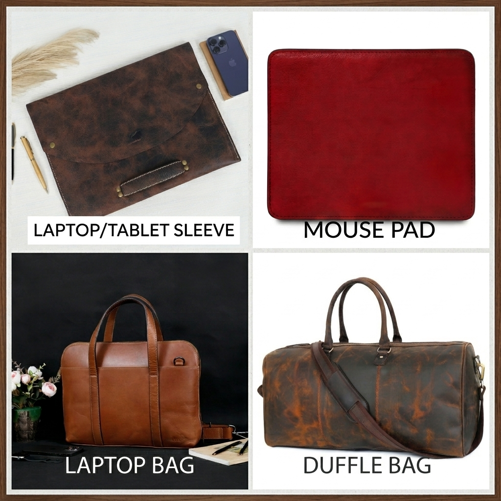 Premium Leather Goods Promotional Art