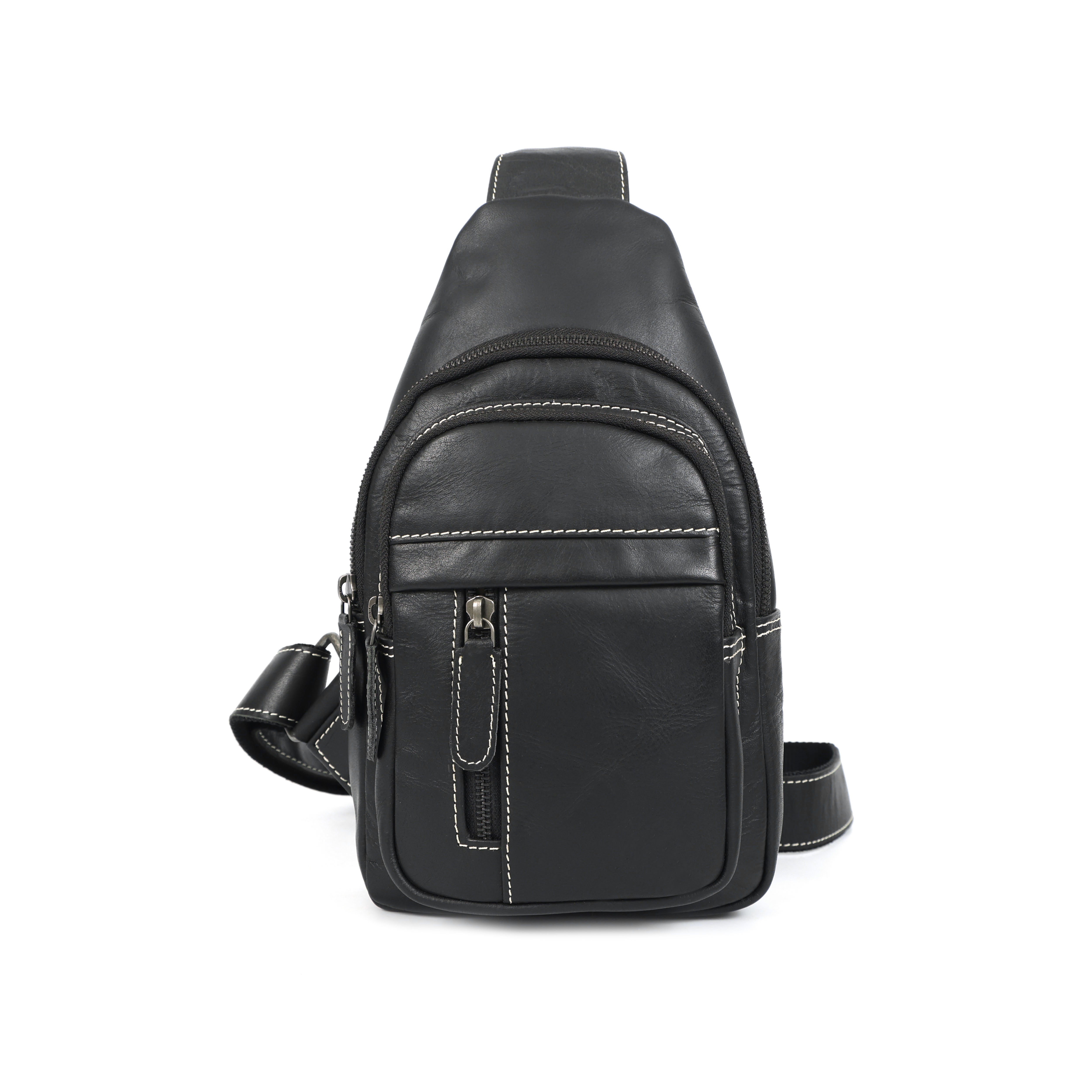 Premium Genuine Leather Crossbody Chest Bag – Durable & Stylish Sling Bag | NZ & Australia (212)
