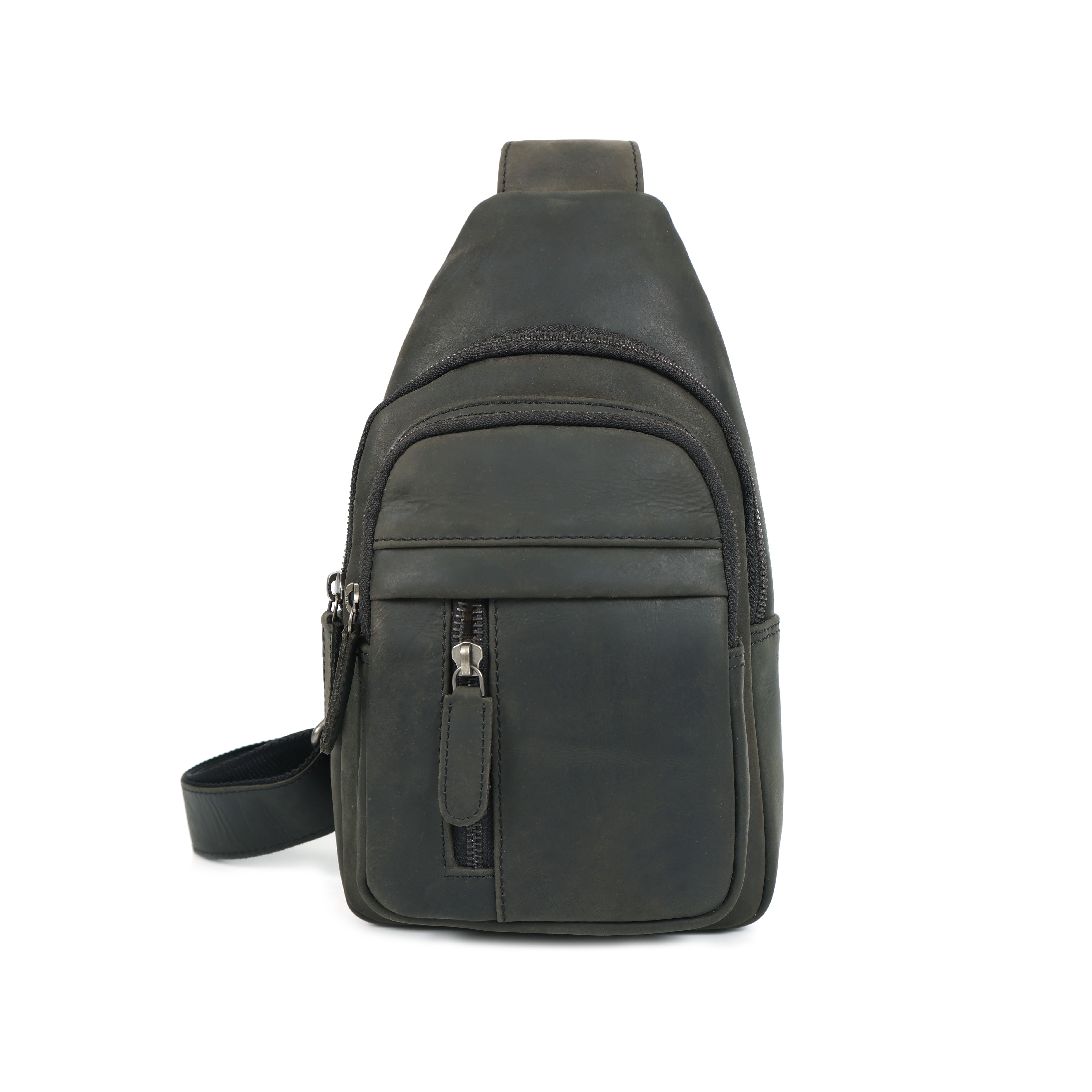 Premium Genuine Leather Crossbody Chest Bag – Durable & Stylish Sling Bag | NZ & Australia (212)