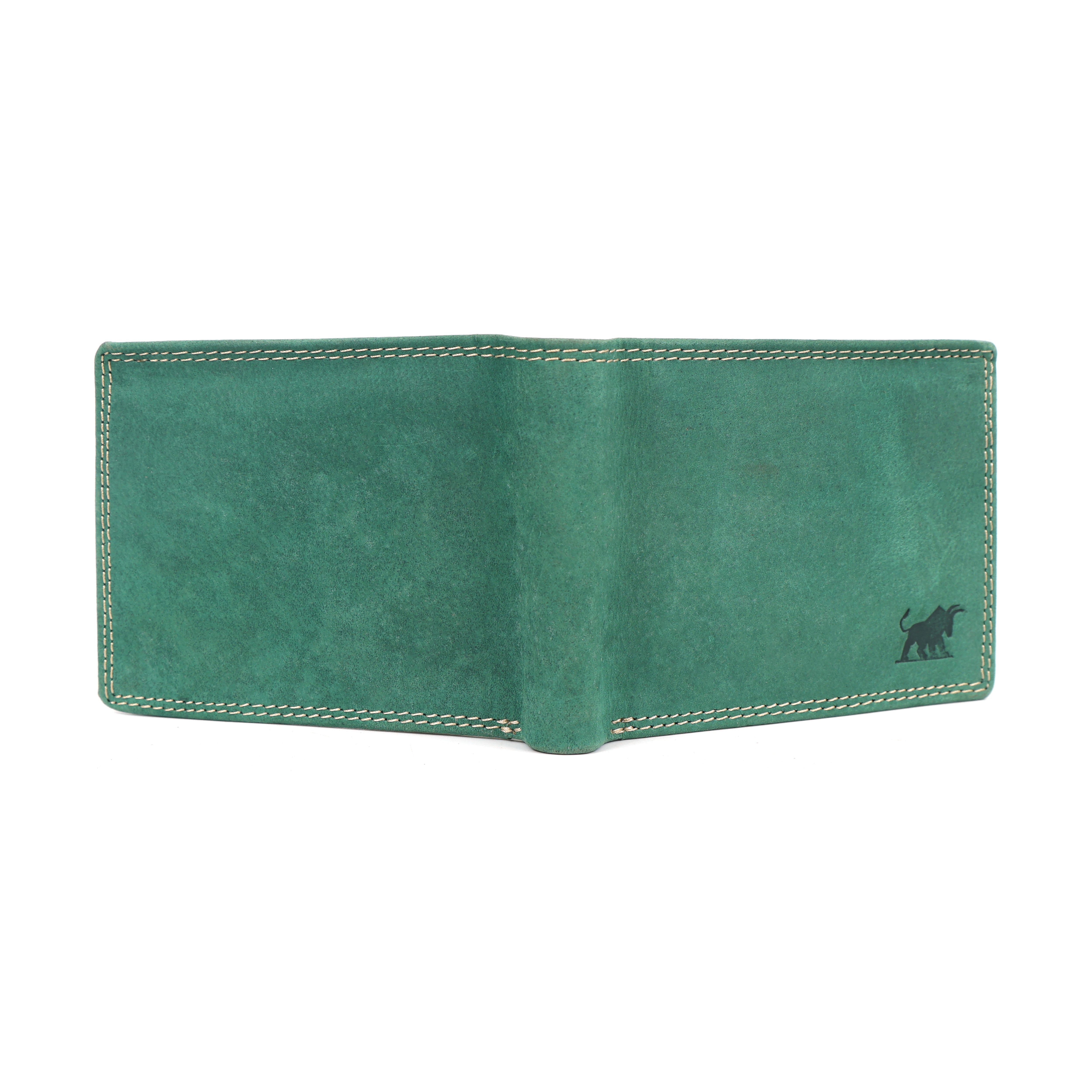 RFID Protected Hunter Green Leather Wallet – Premium Bifold Card Holder for Men | Durable Genuine Leather Wallet NZ, AU & Pacific Islands