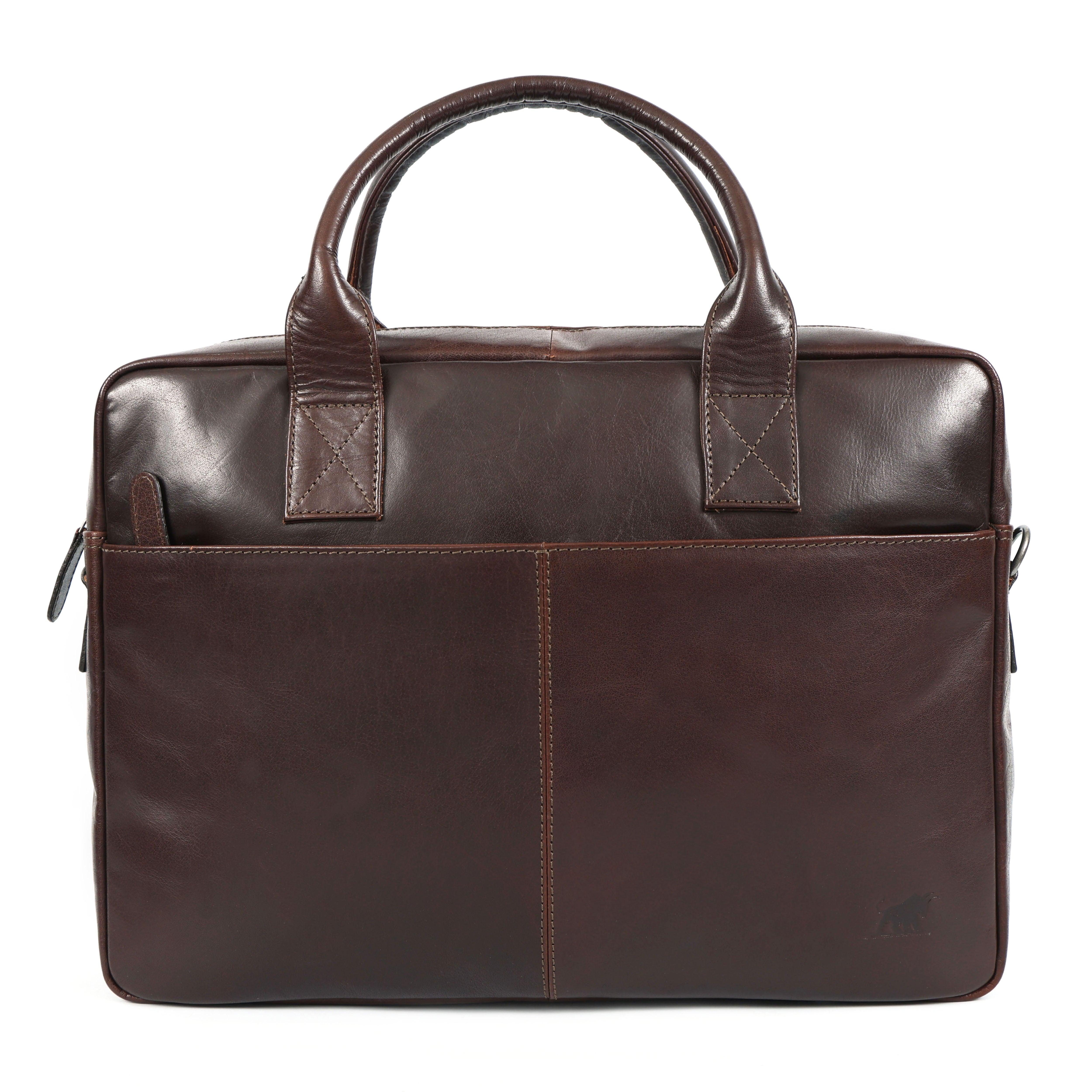 Handcrafted Full-Grain Leather Briefcase for 16-inch Laptops(El-409 limited edition)