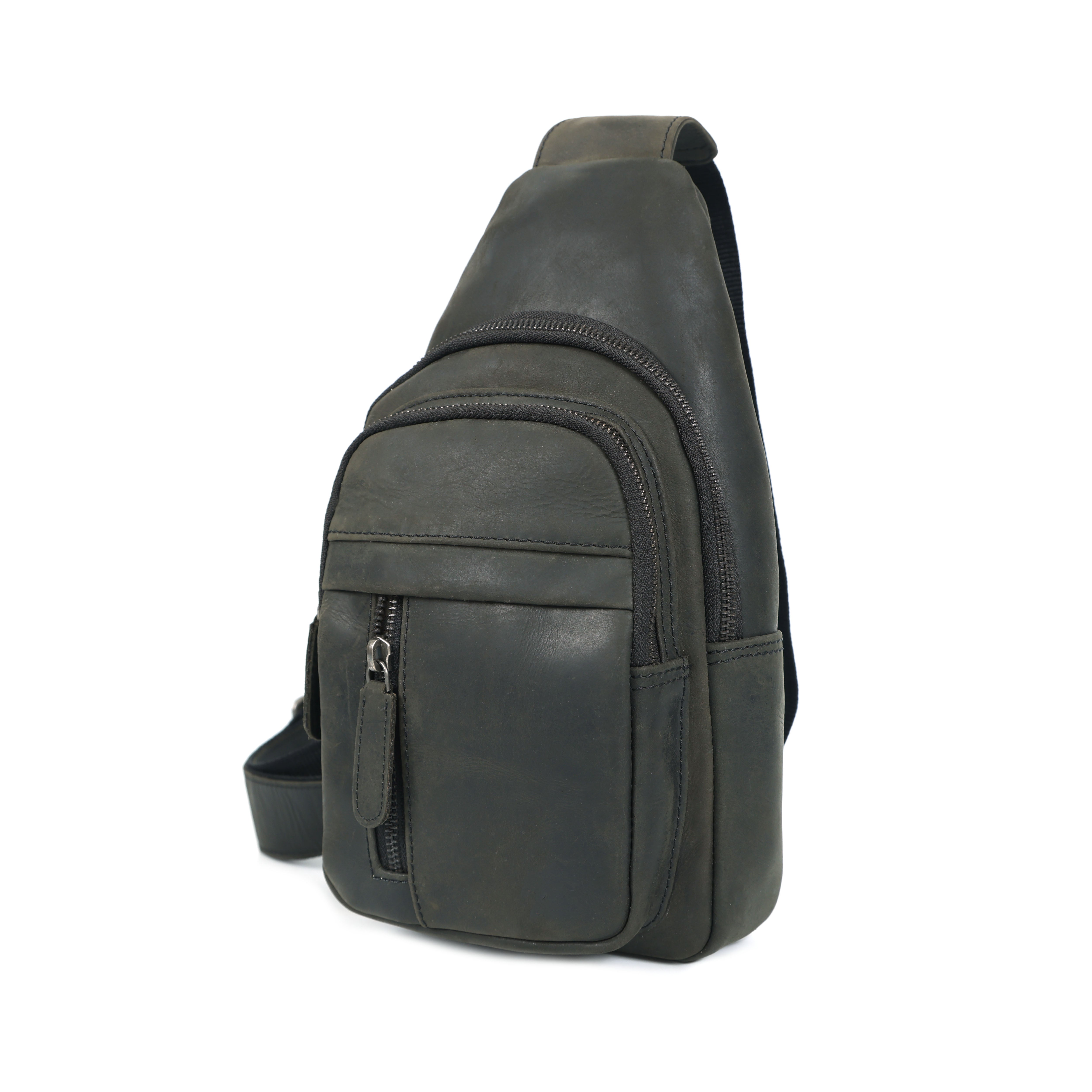 Premium Genuine Leather Crossbody Chest Bag – Durable & Stylish Sling Bag | NZ & Australia (212)