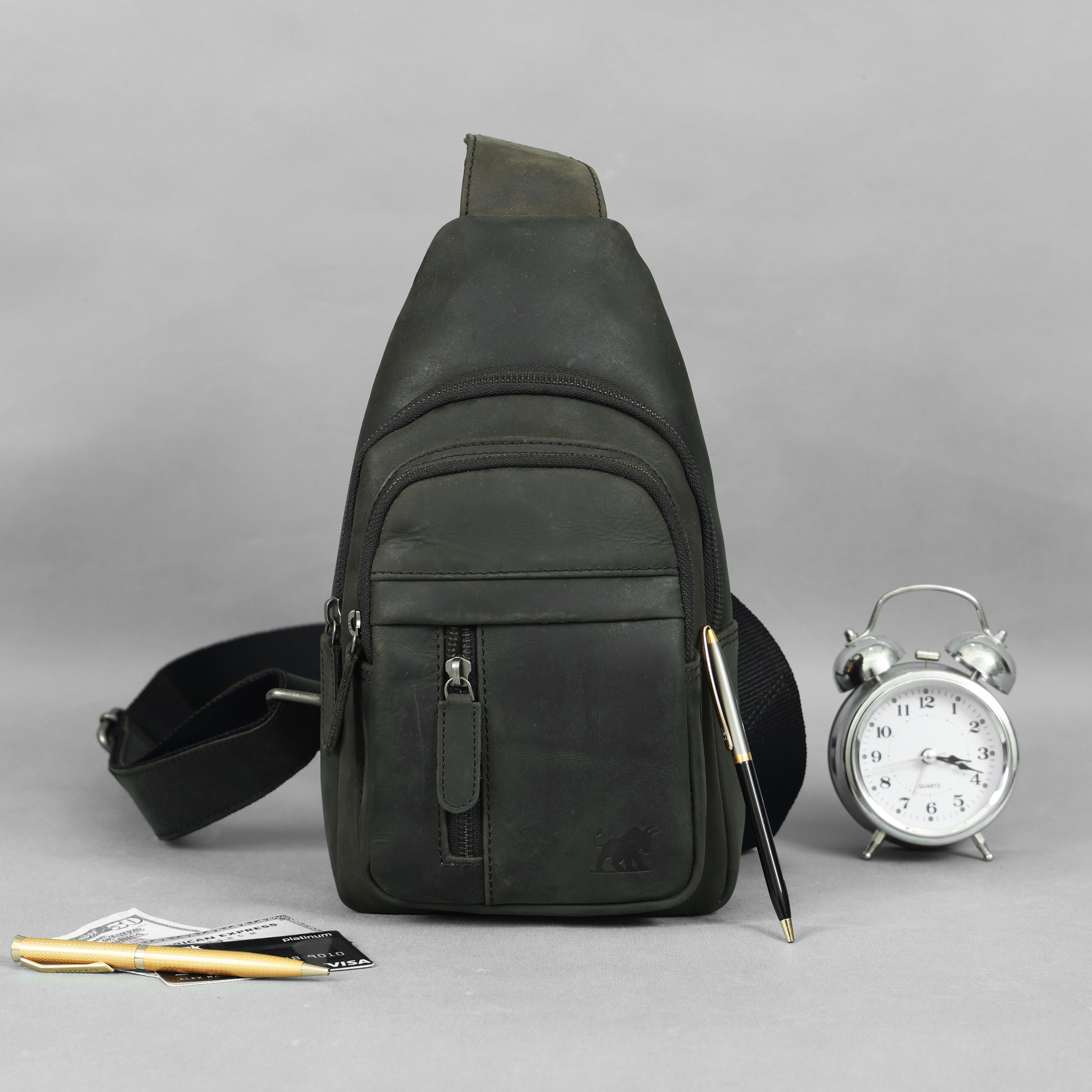Premium Genuine Leather Crossbody Chest Bag – Durable & Stylish Sling Bag | NZ & Australia (212)