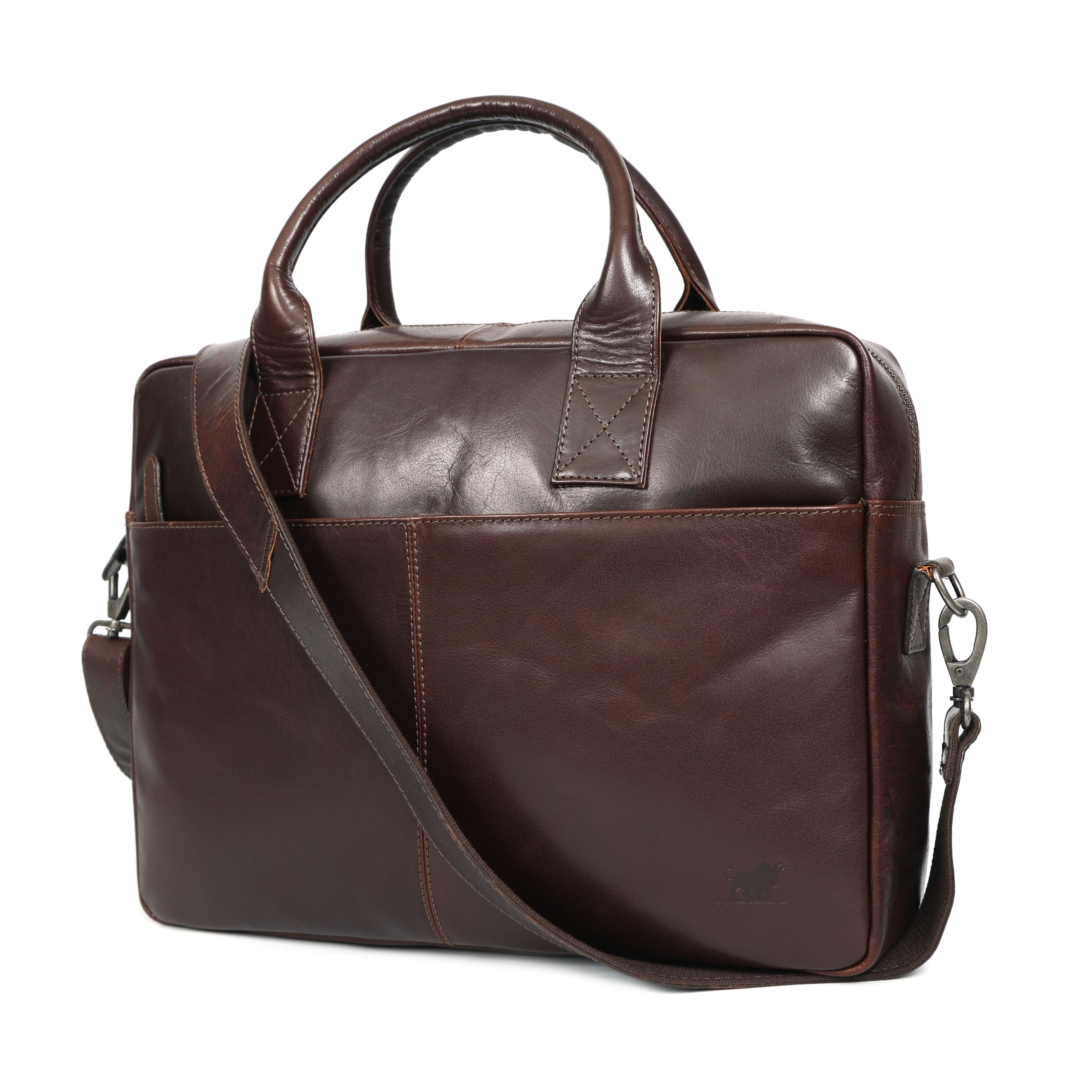 Handcrafted Full-Grain Leather Briefcase for 16-inch Laptops(El-409 limited edition)