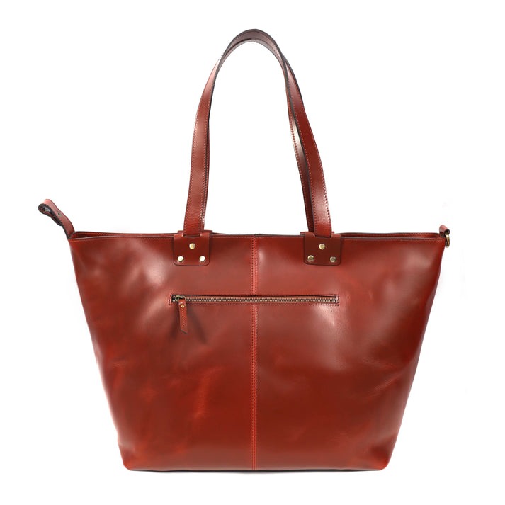 Premium Full-Grain Leather Tote Bag | GM Leather Auckland(BG-1613)