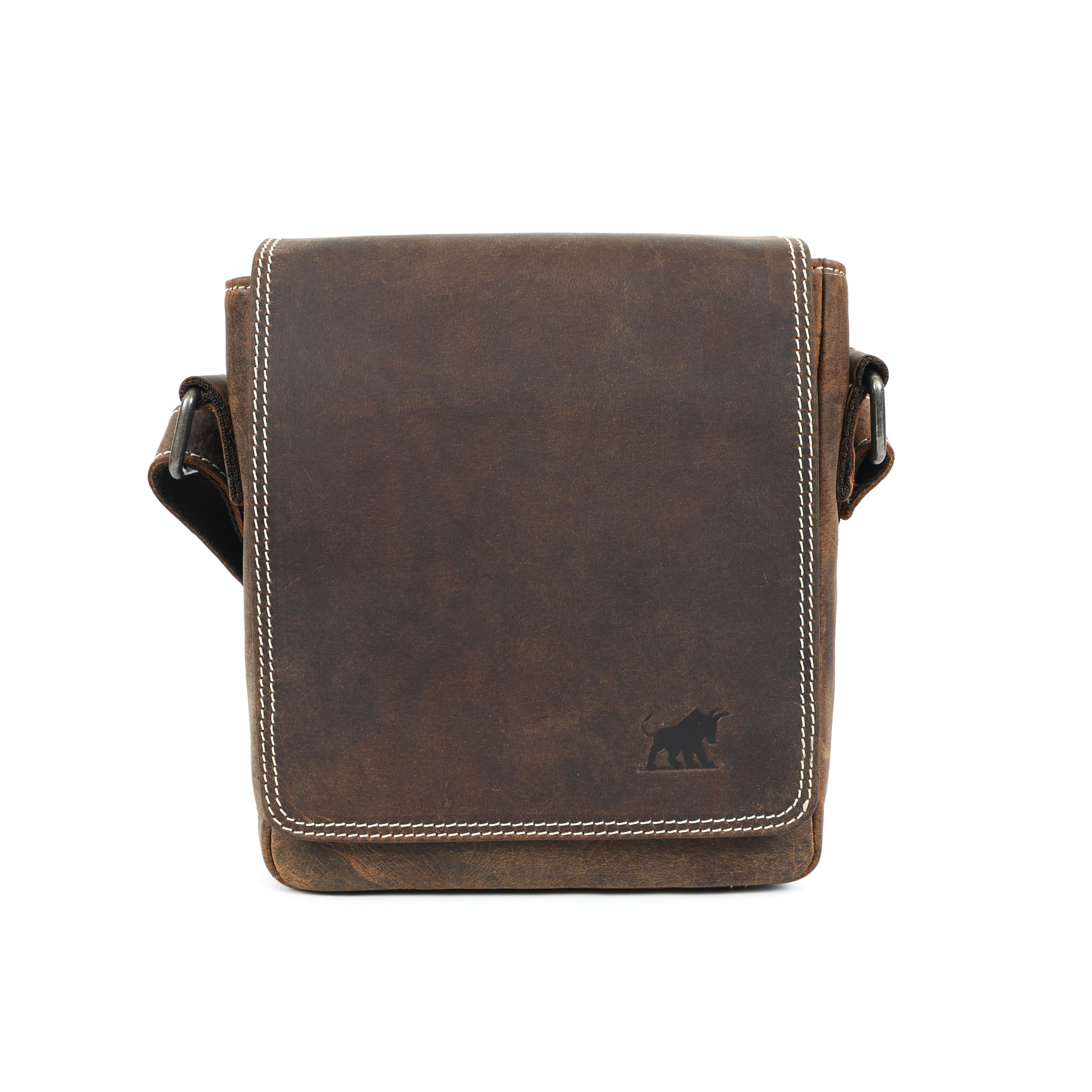 Compact Full-Grain Leather Crossbody Bag – Luxury for the Minimalist Professional (EL-GM-196-V)