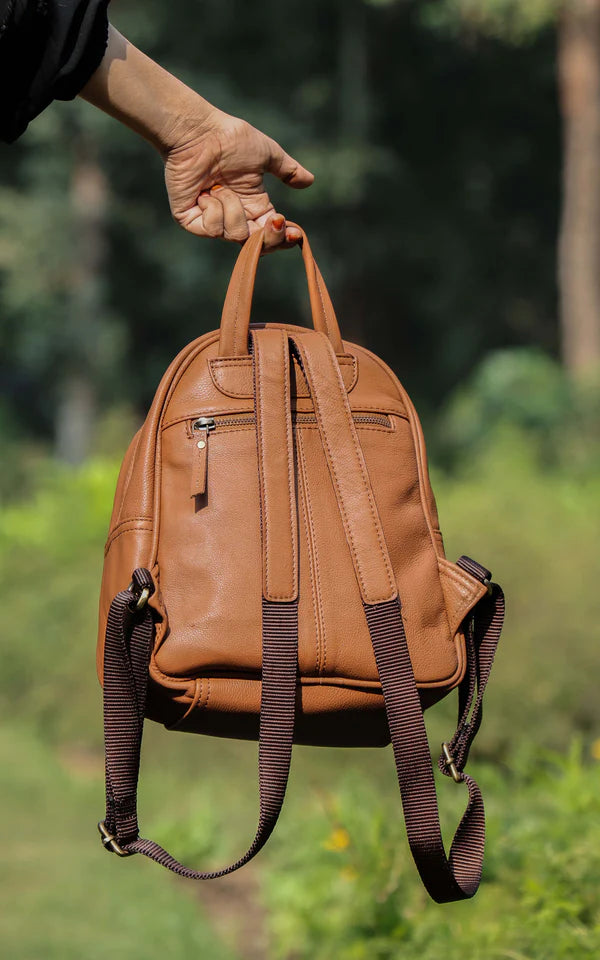 Black & Brown NDM Leather Backpack