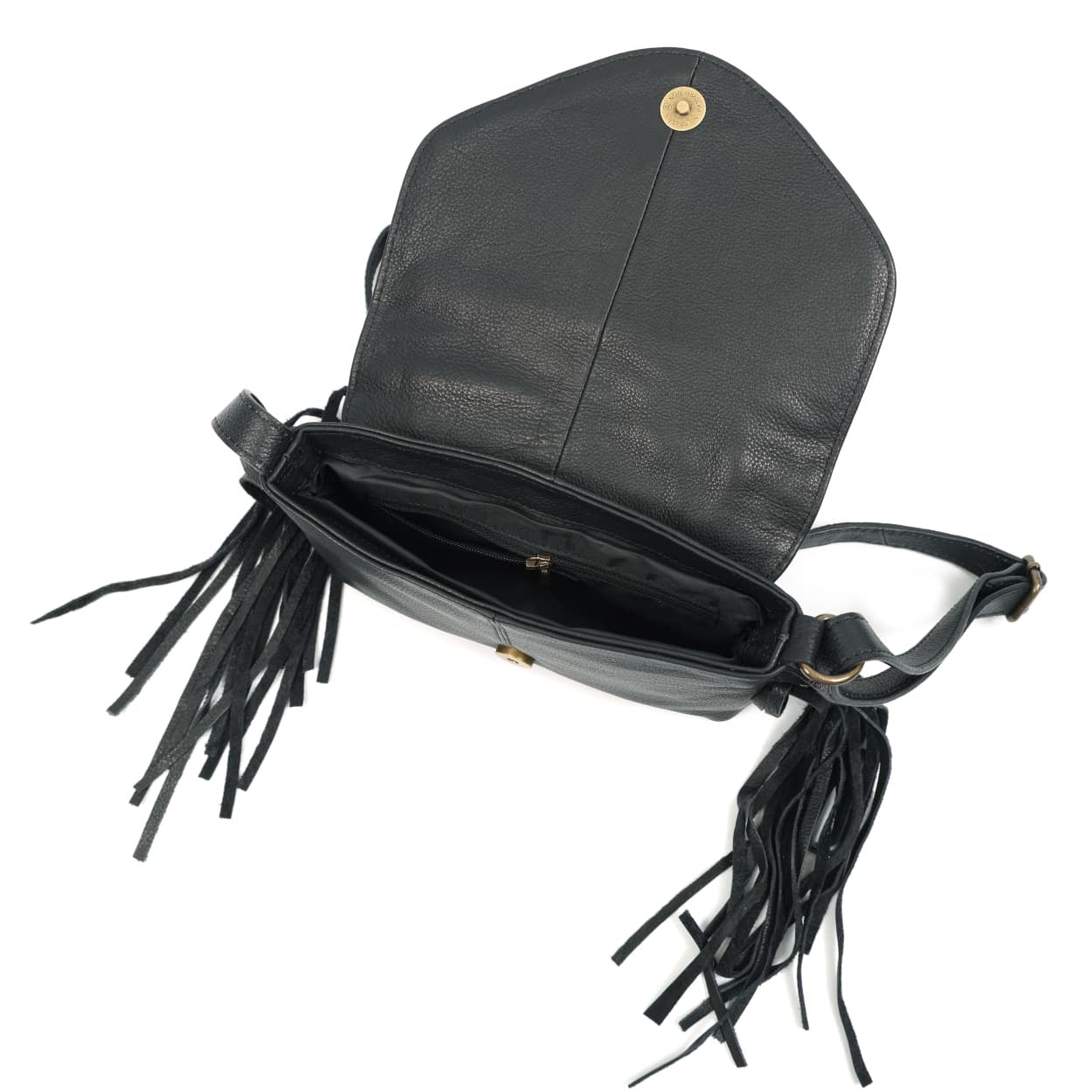 Coachella Sling | Boho Fringe Crossbody with Hand-Tooled Design(EL-GM-48-ON )