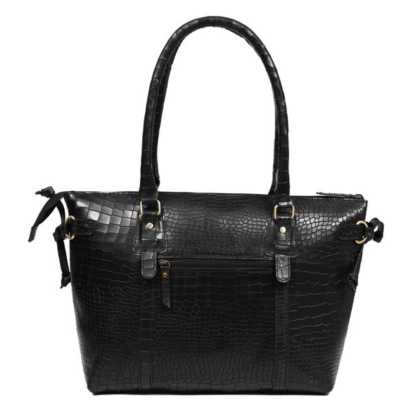 Leather Tote Bag Croco