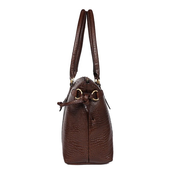 Leather Tote Bag Croco