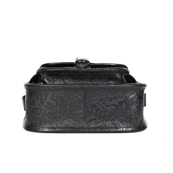 Embossed Leather sling bag stems(BG-1363)