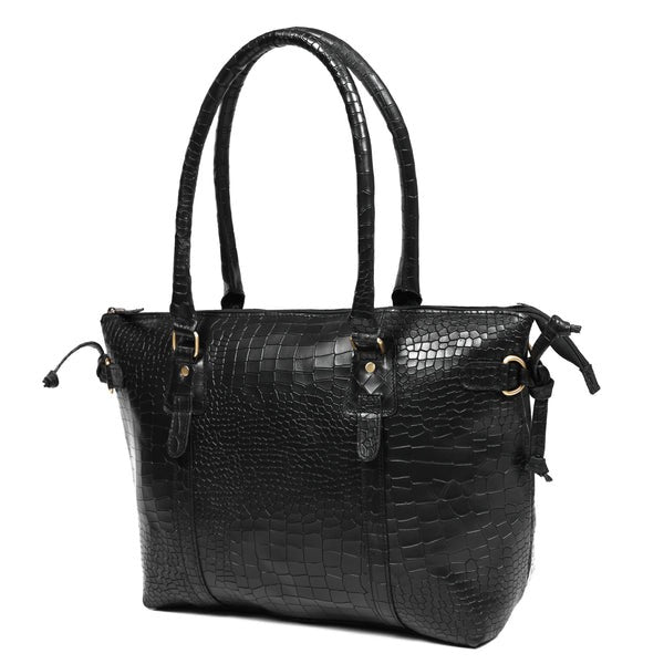 Leather Tote Bag Croco
