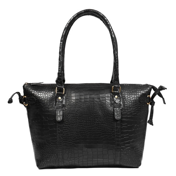 Leather Tote Bag Croco