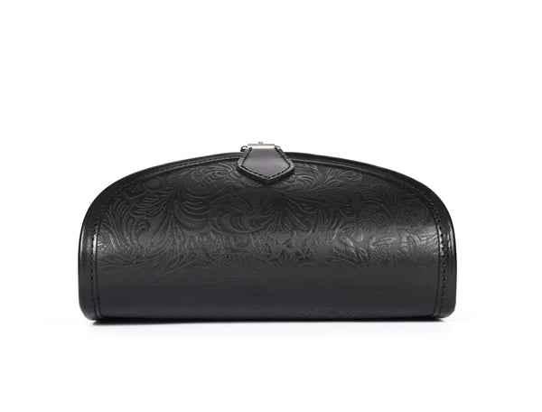 Embossed Leather sling bag floral
