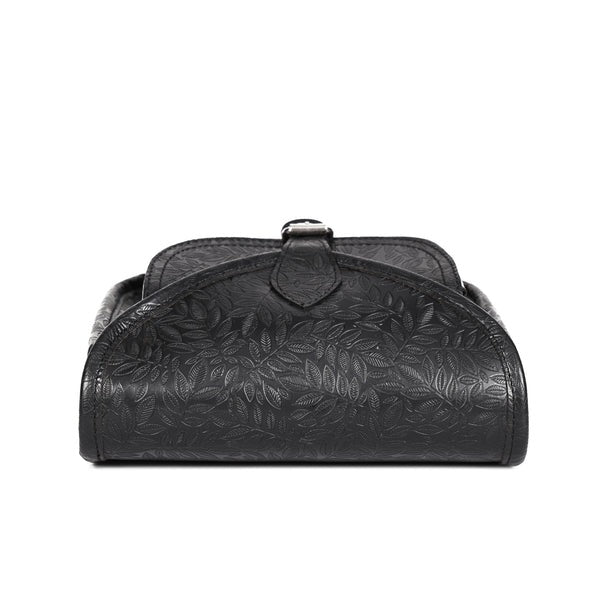 Embossed Leather sling bag stems(BG-1363)