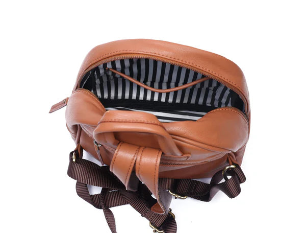 Black & Brown NDM Leather Backpack