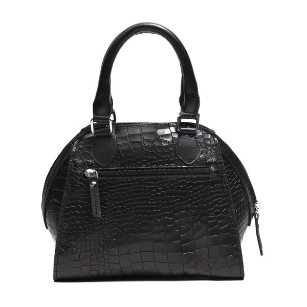 Classic Leather Handbag with Detachable Sling Strap Elegant & Versatile