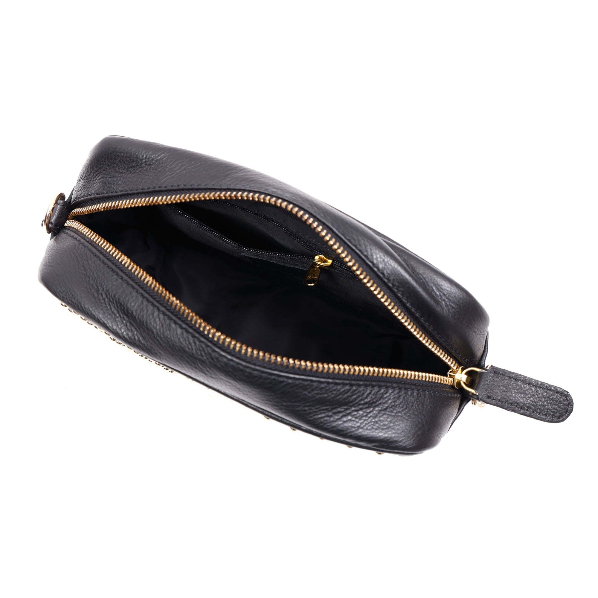 GM Leather Studded Crossbody Bag | Premium Leather Sling(EL-GM-505-E)