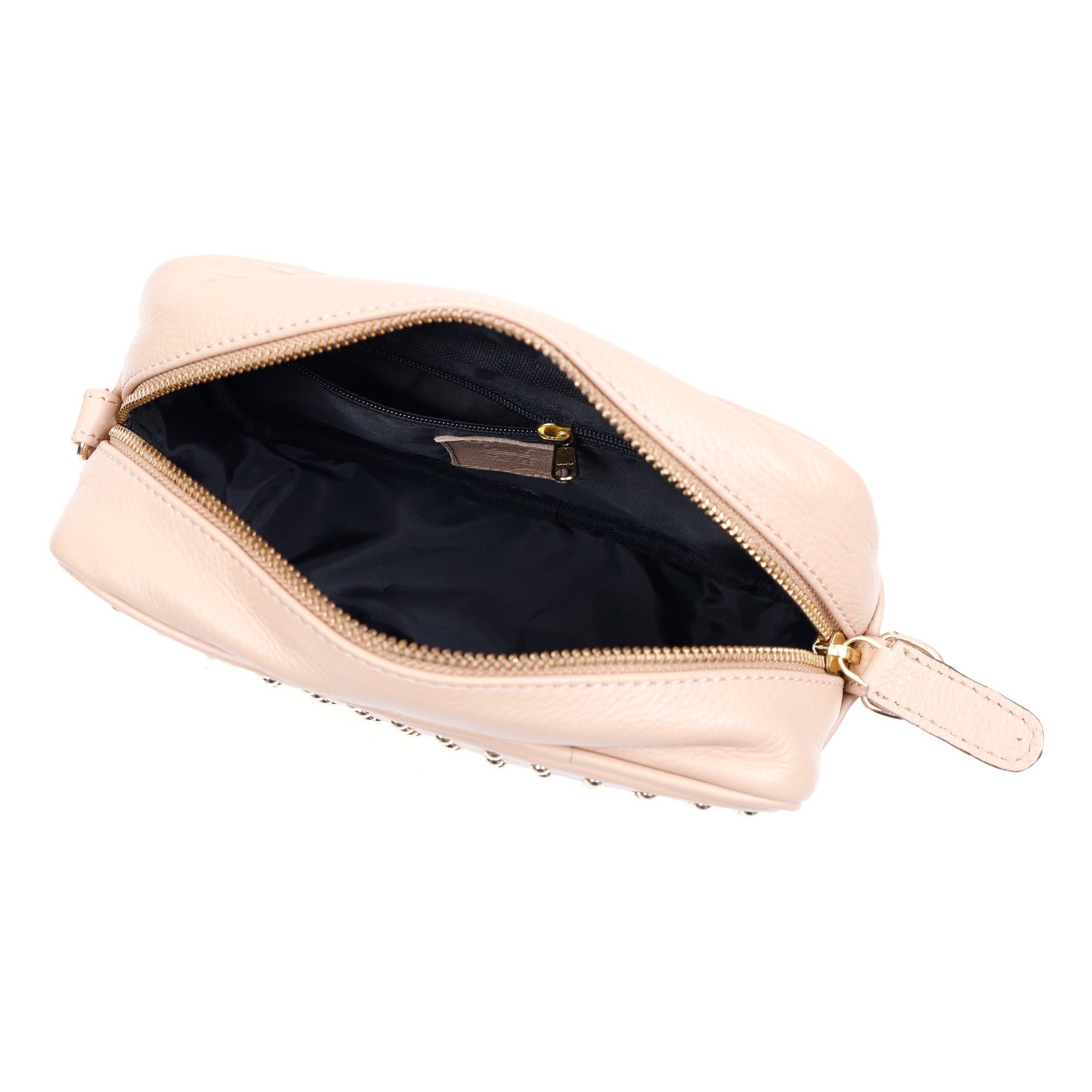 GM Leather Studded Crossbody Bag | Premium Leather Sling(EL-GM-505-E)