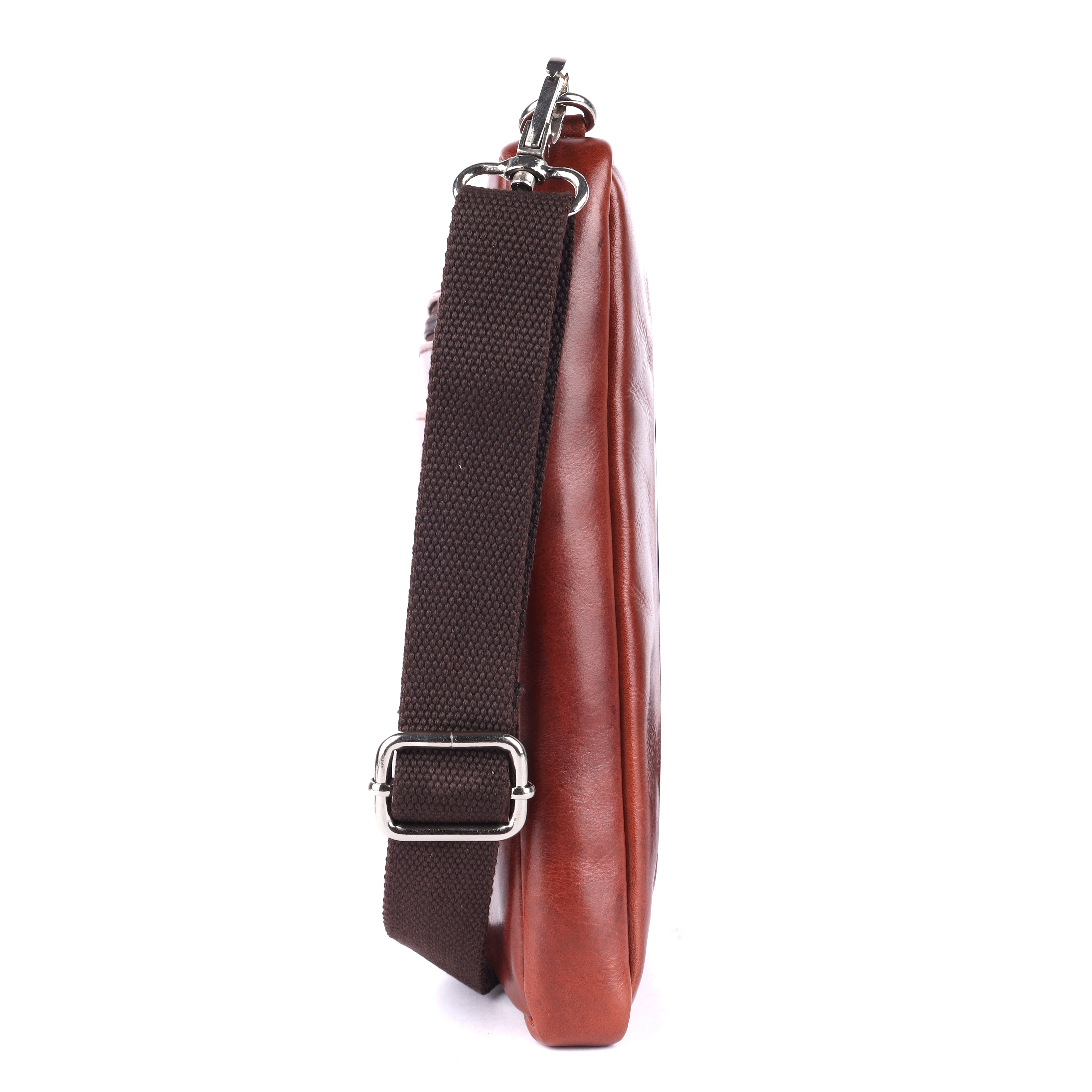 GM Leather Handcrafted Men’s Brown Messenger Bag – Auckland WN131
