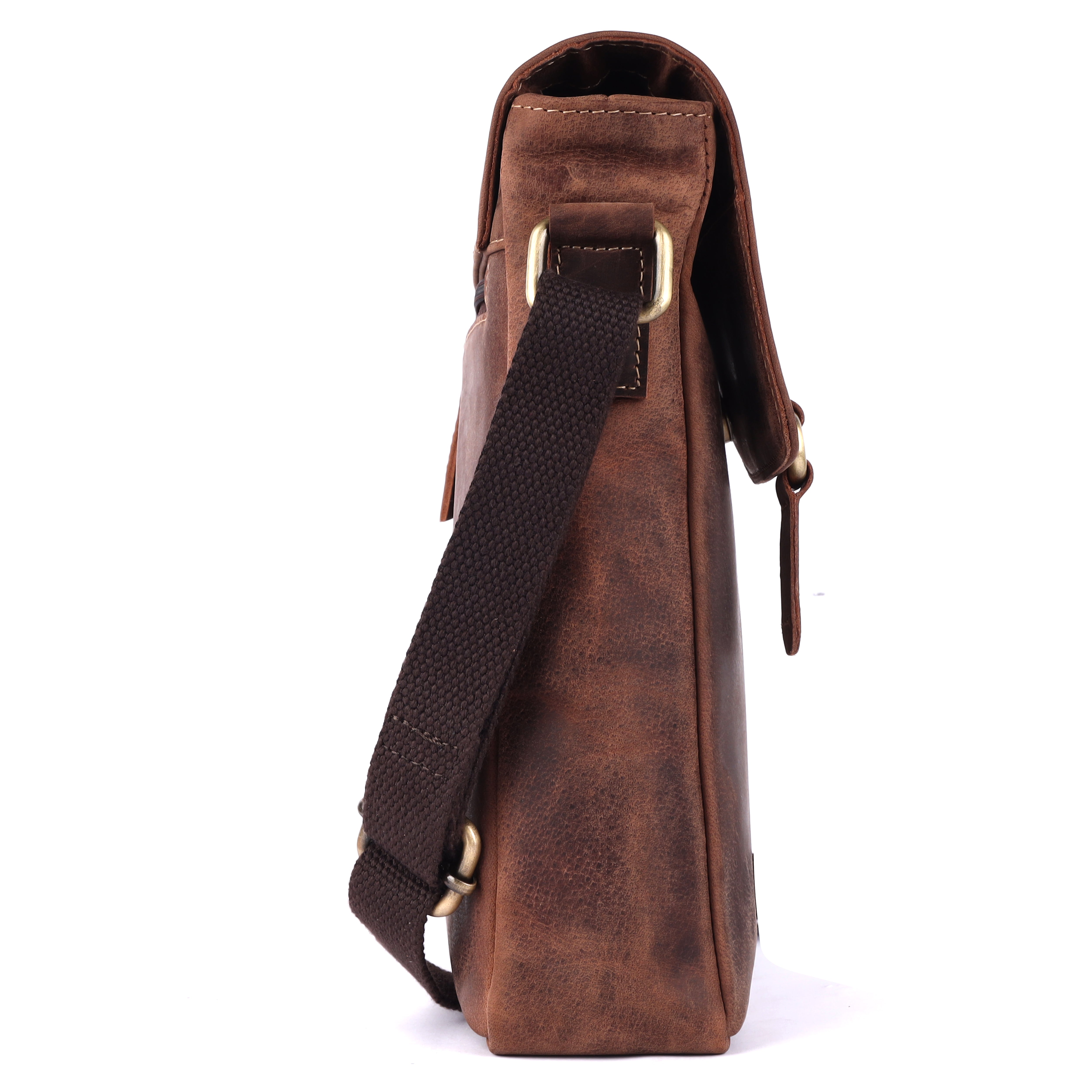 Premium Men's Leather Messenger Bag | Full-Grain Satchel