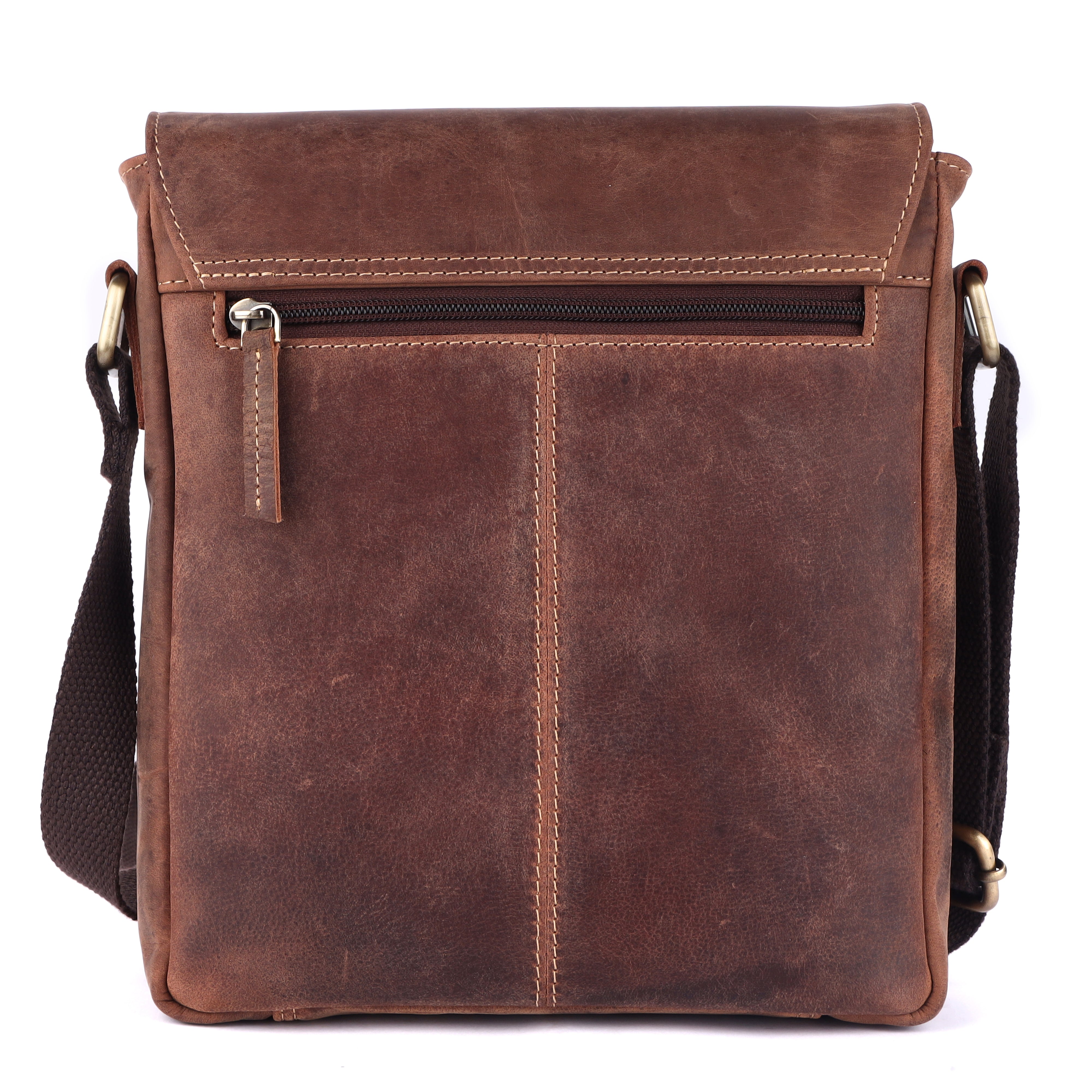 Premium Men's Leather Messenger Bag | Full-Grain Satchel
