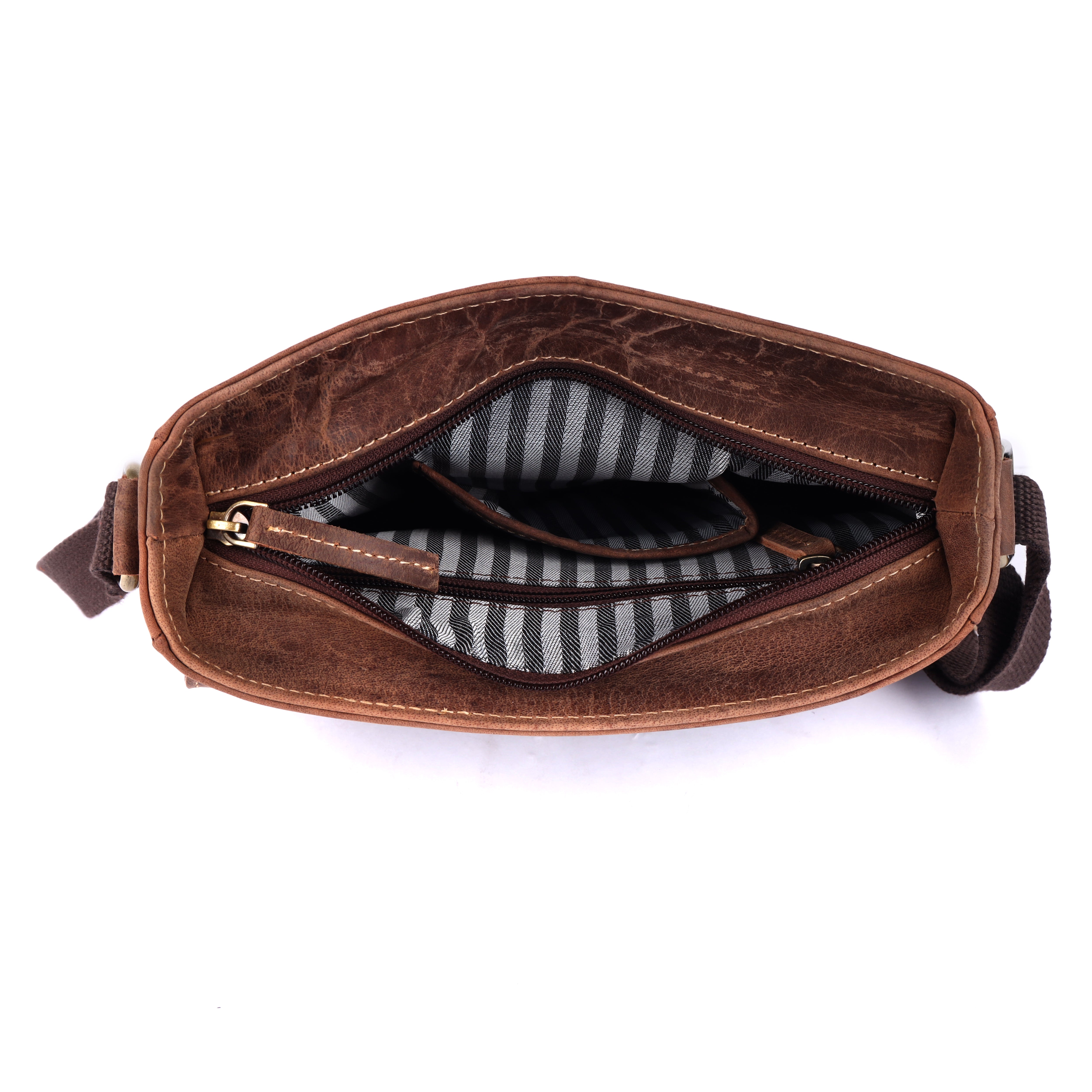 Premium Men's Leather Messenger Bag | Full-Grain Satchel