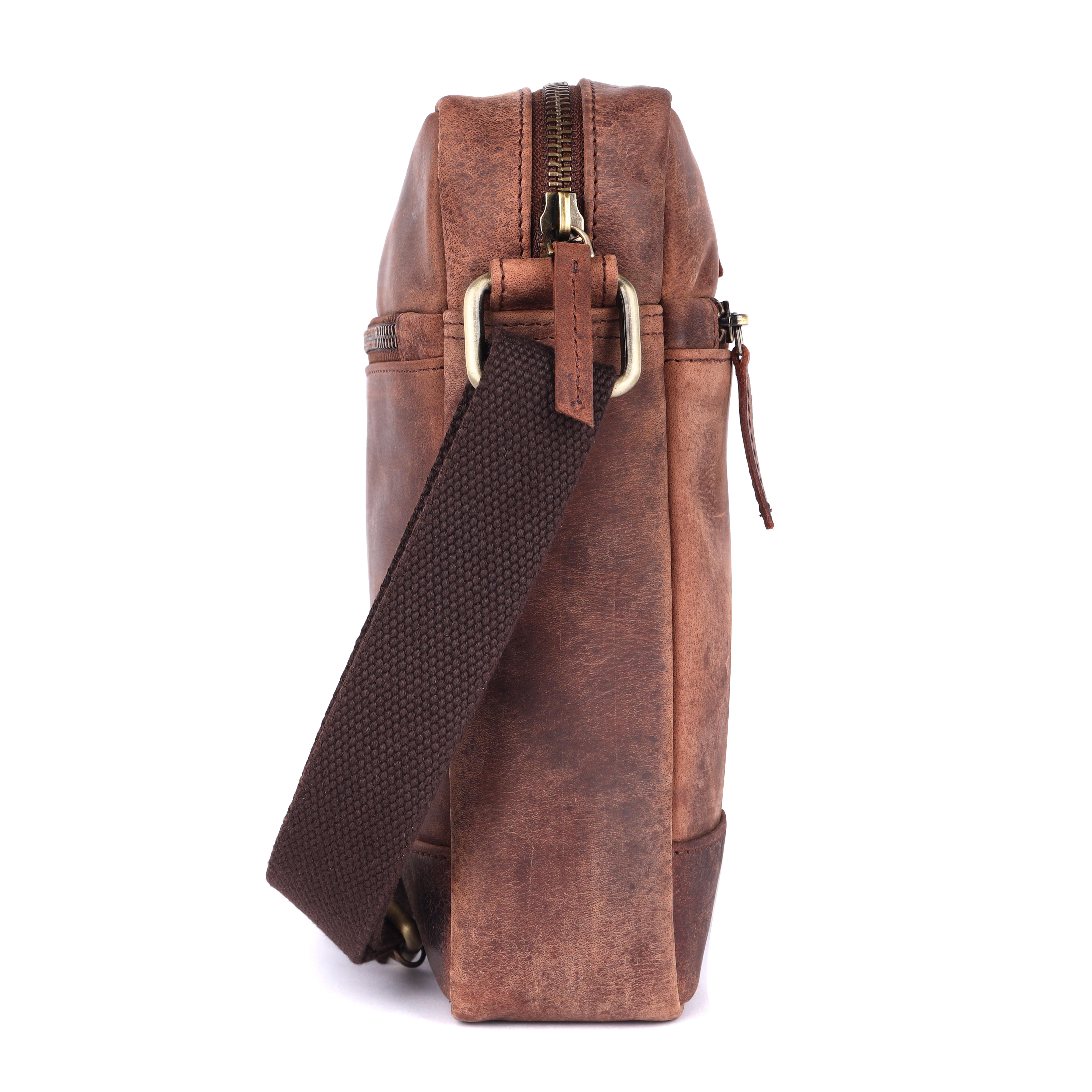 Men's Leather Utility Bag | Full-Grain Shoulder Pack