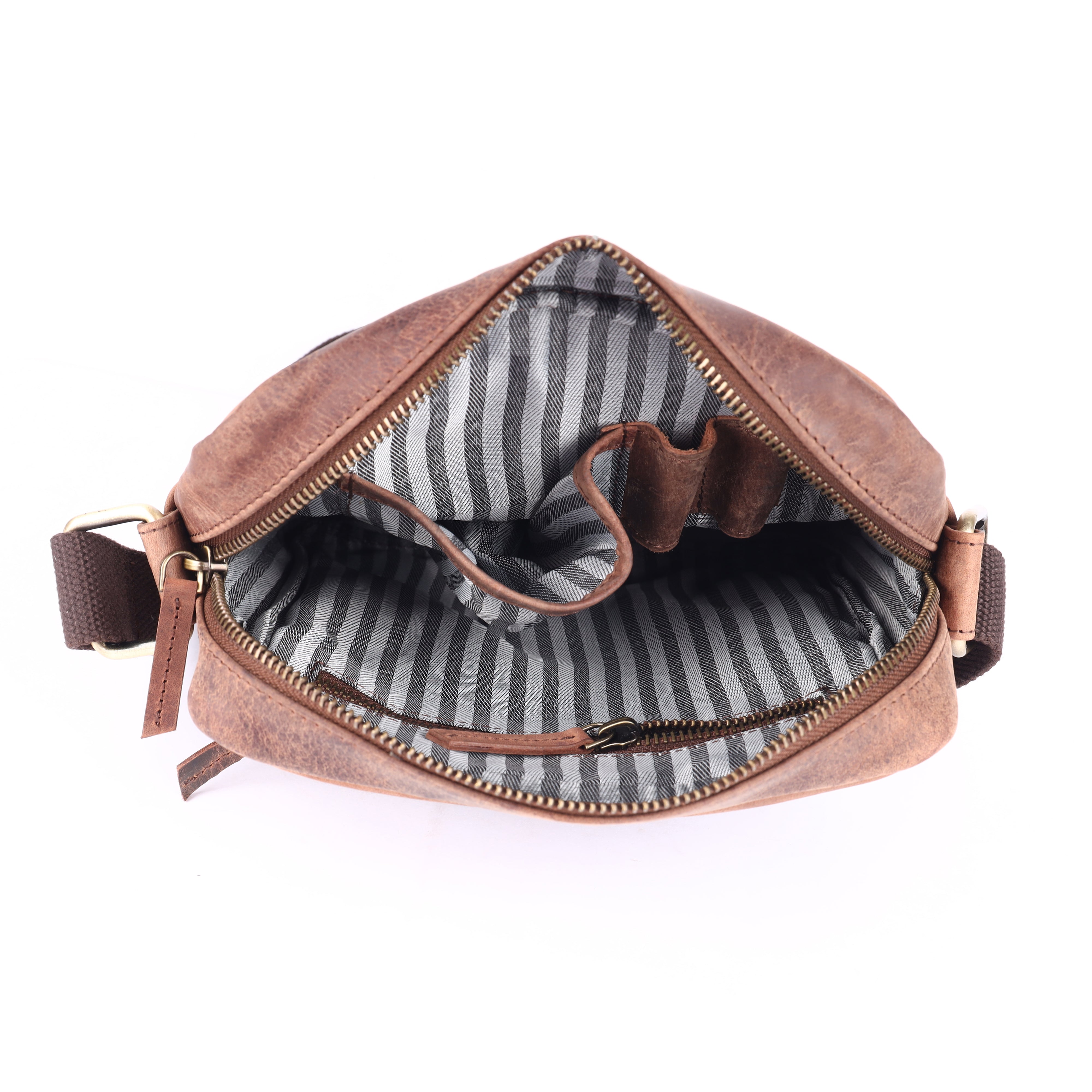 Men's Leather Utility Bag | Full-Grain Shoulder Pack