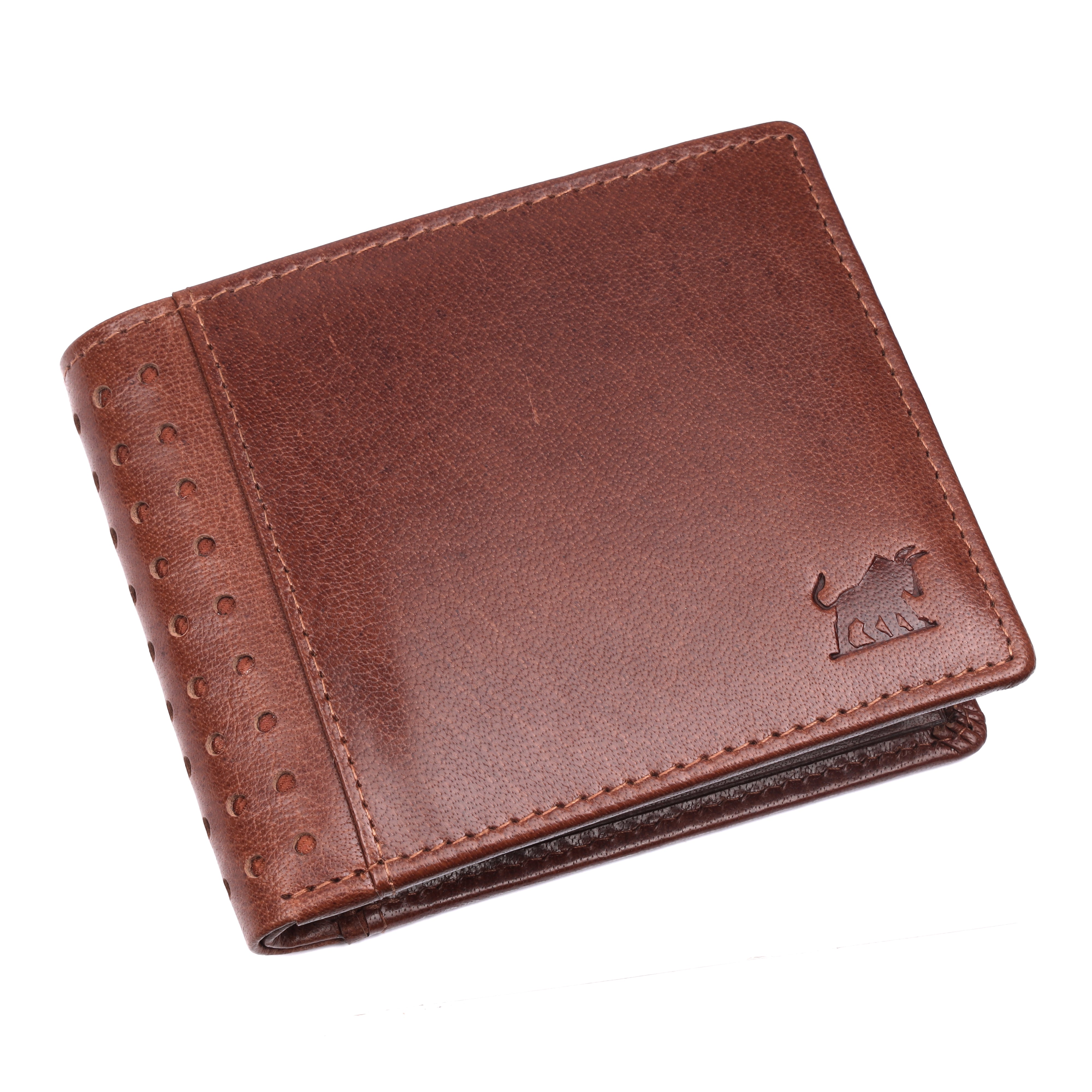 Men's Leather Bifold Wallet | Brown RFID Wallet with Detachable Card Holder