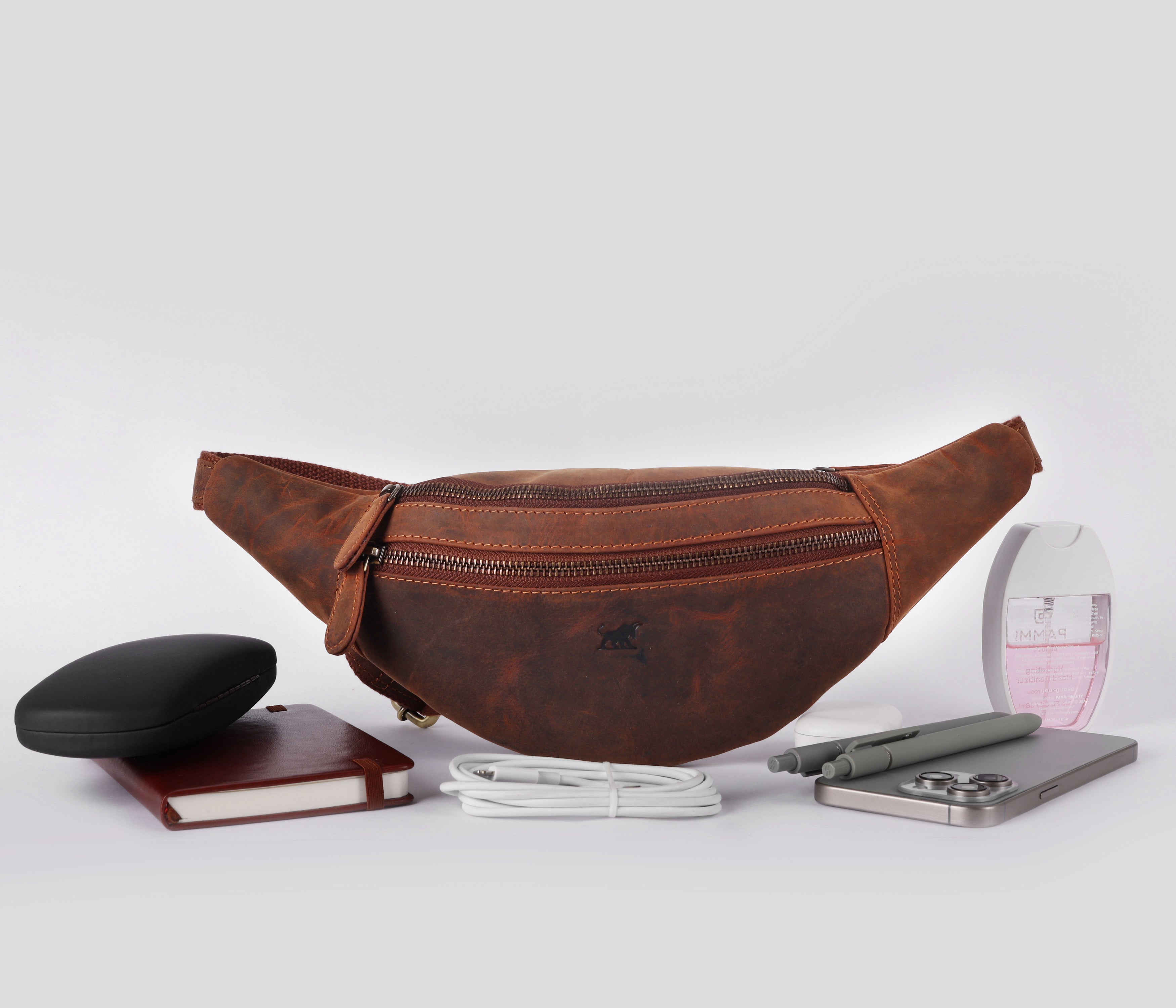 Leather Bum Bag GM Leather - Premium Handcrafted Fanny Pack(GM -NZ 2023)