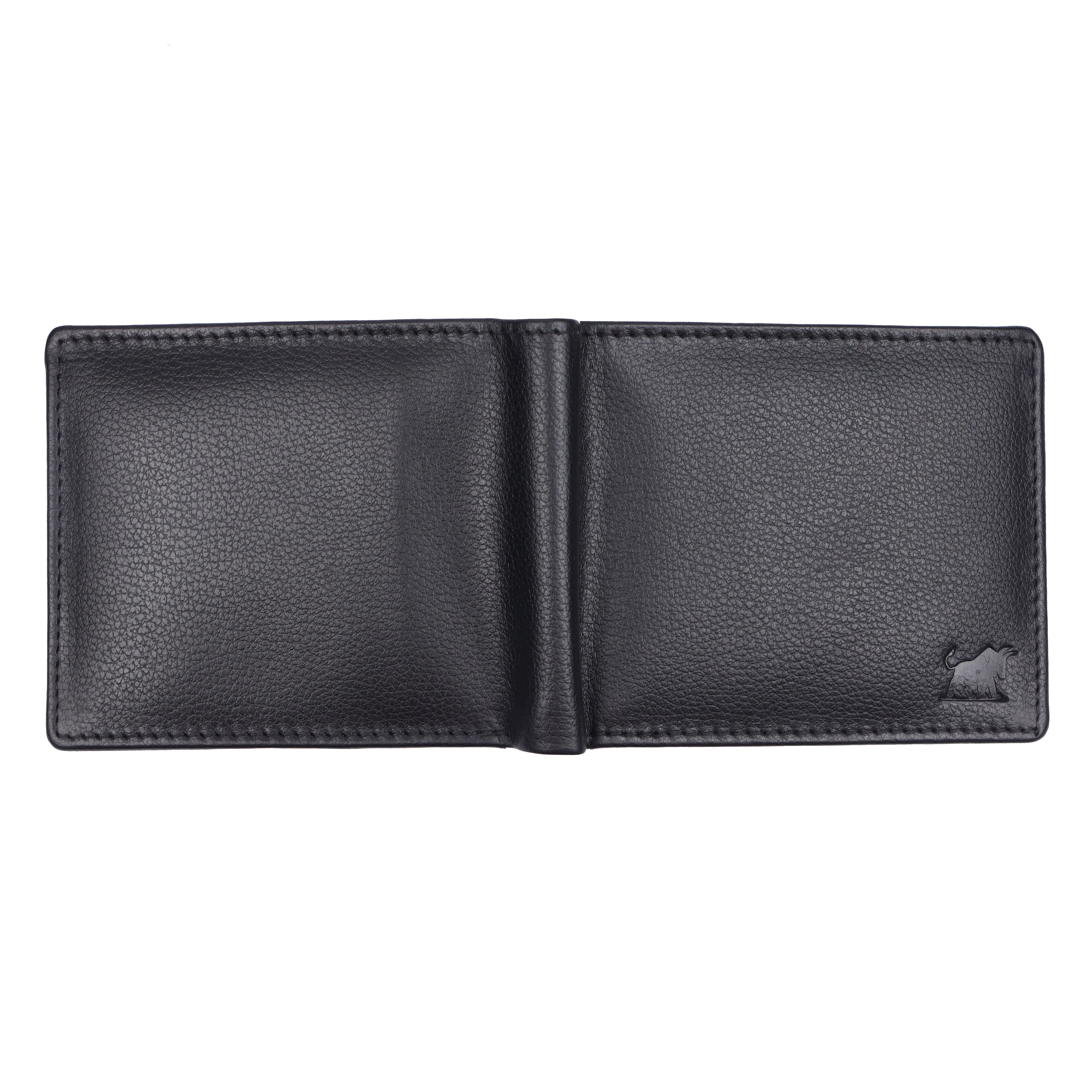 Men's Black Leather Bifold Wallet | RFID Slim Card Wallet