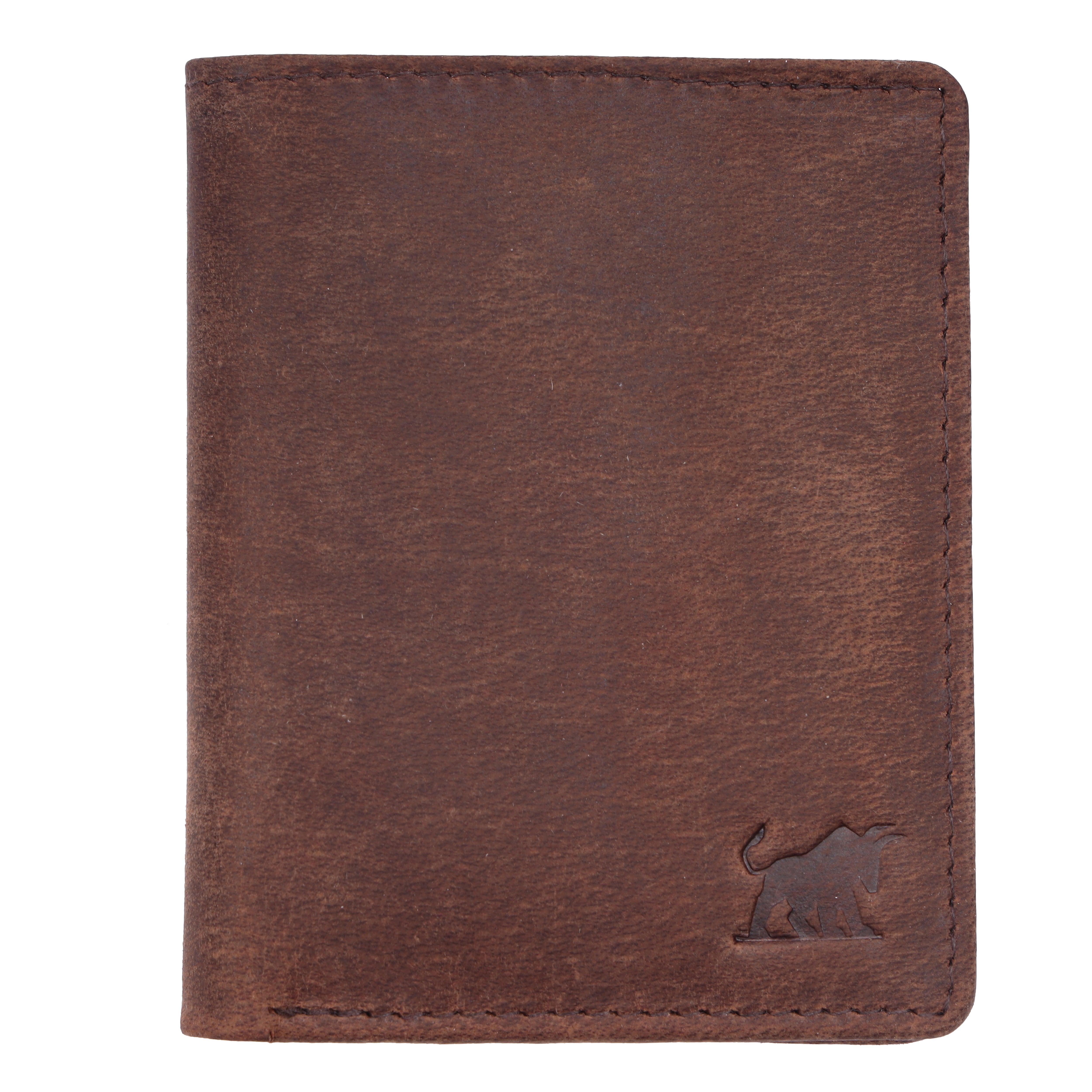Men's Vintage Brown Leather Vertical Wallet | GM Leather