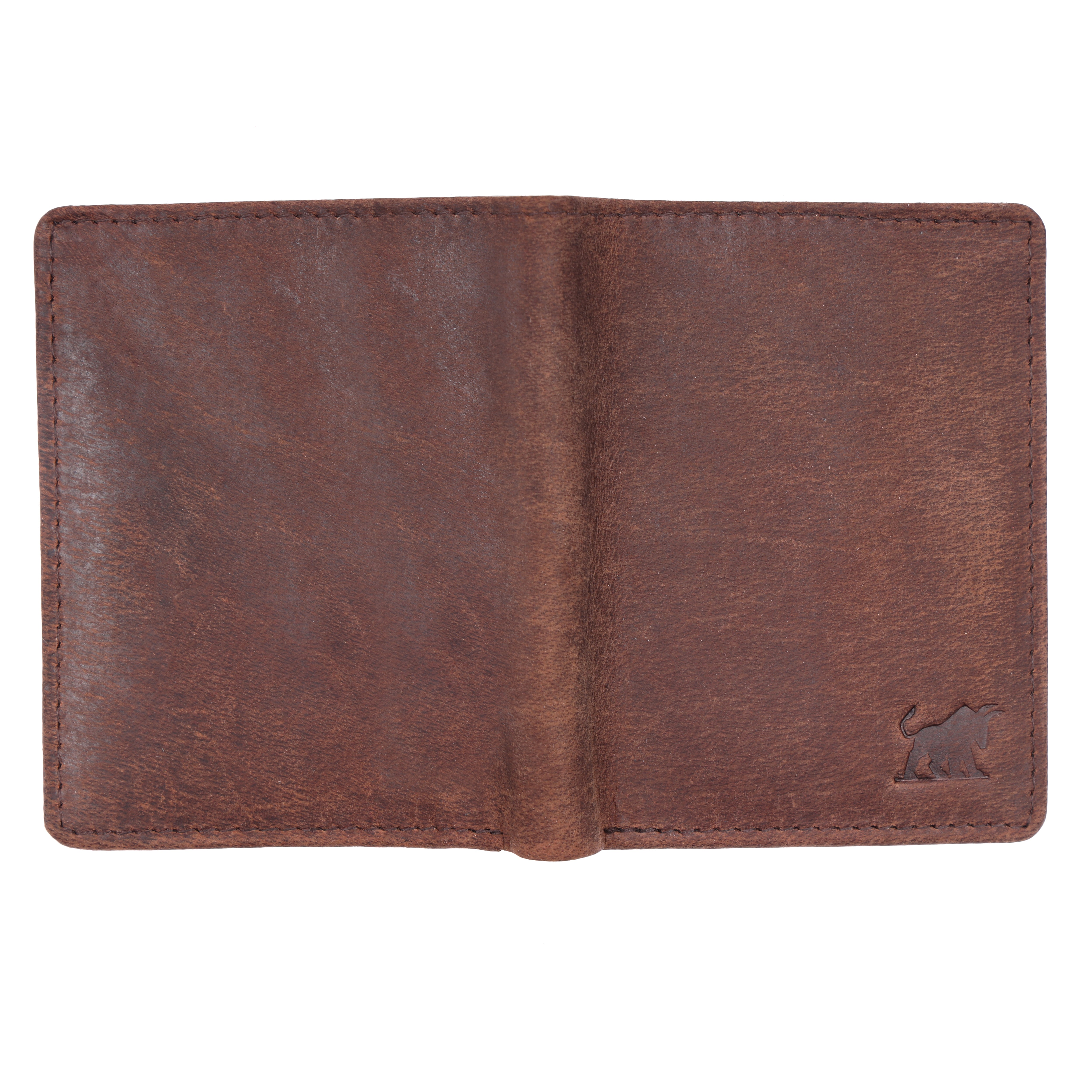 Men's Vintage Brown Leather Vertical Wallet | GM Leather