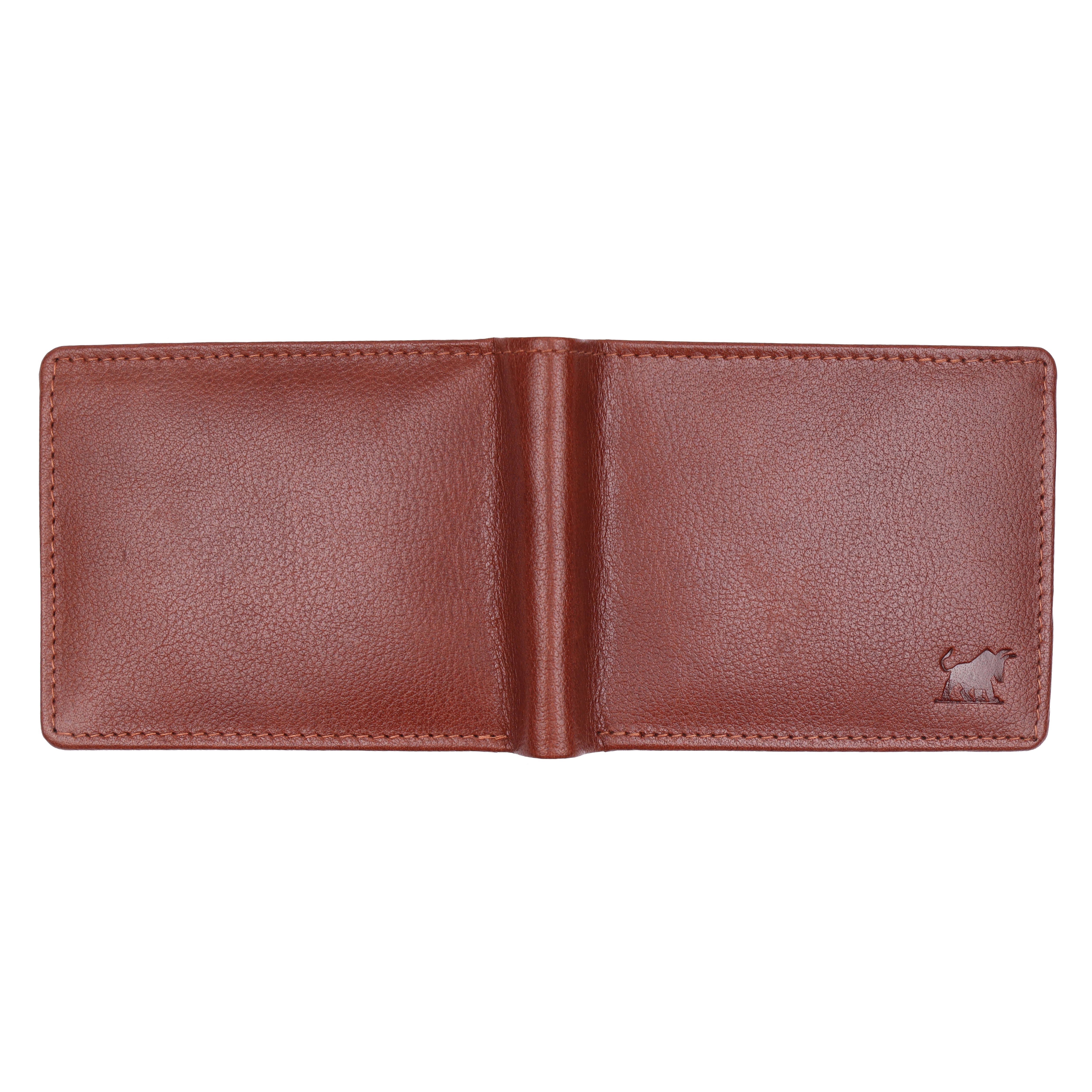 Men's Tan Brown Genuine Leather RFID Bi-Fold Wallet | GM Leather