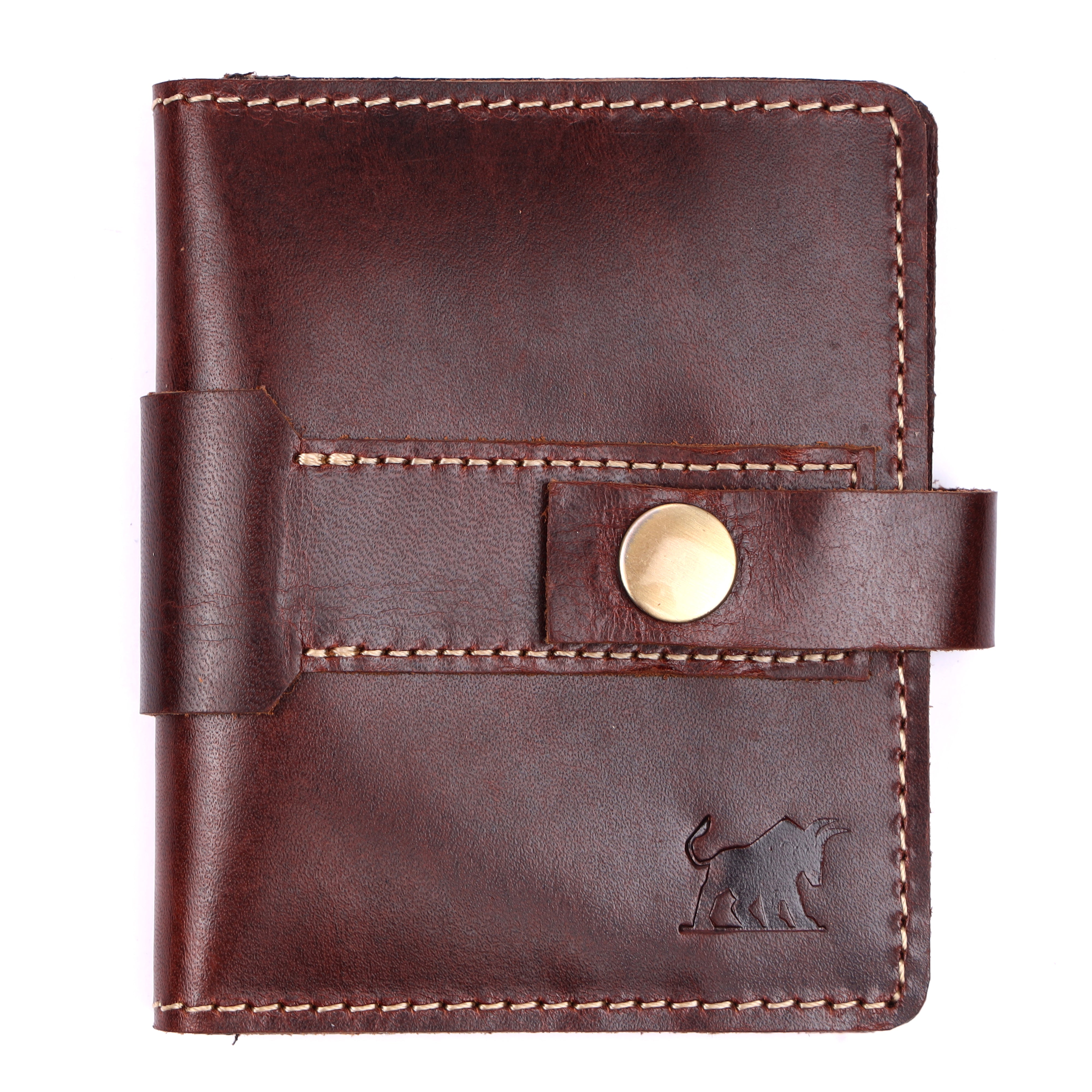 Men's RFID Dark Brown Leather Card Wallet | GM Leather NZ