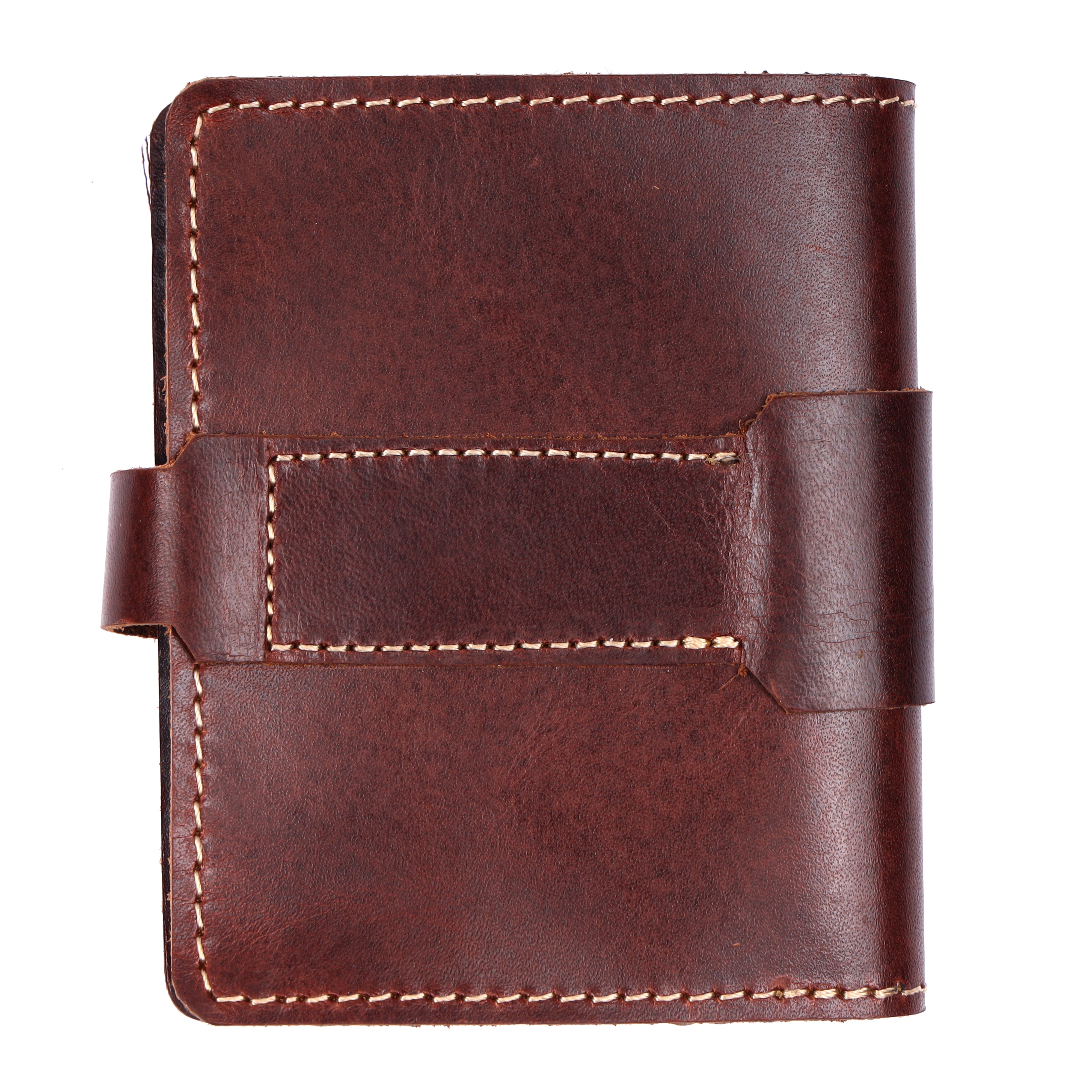 Men's RFID Dark Brown Leather Card Wallet | GM Leather NZ