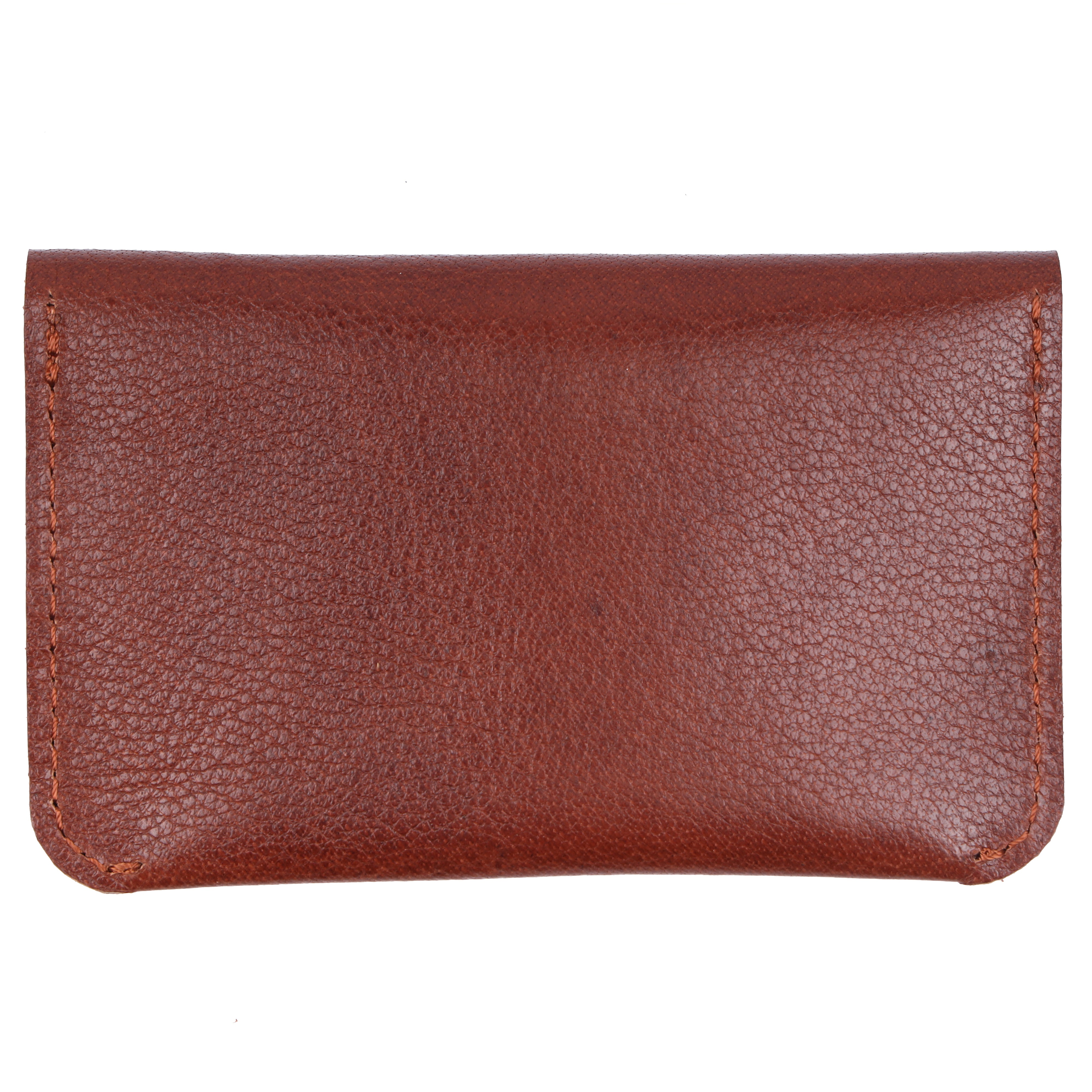 Men's Slim Brown Leather Card Wallet | GM Leather NZ
