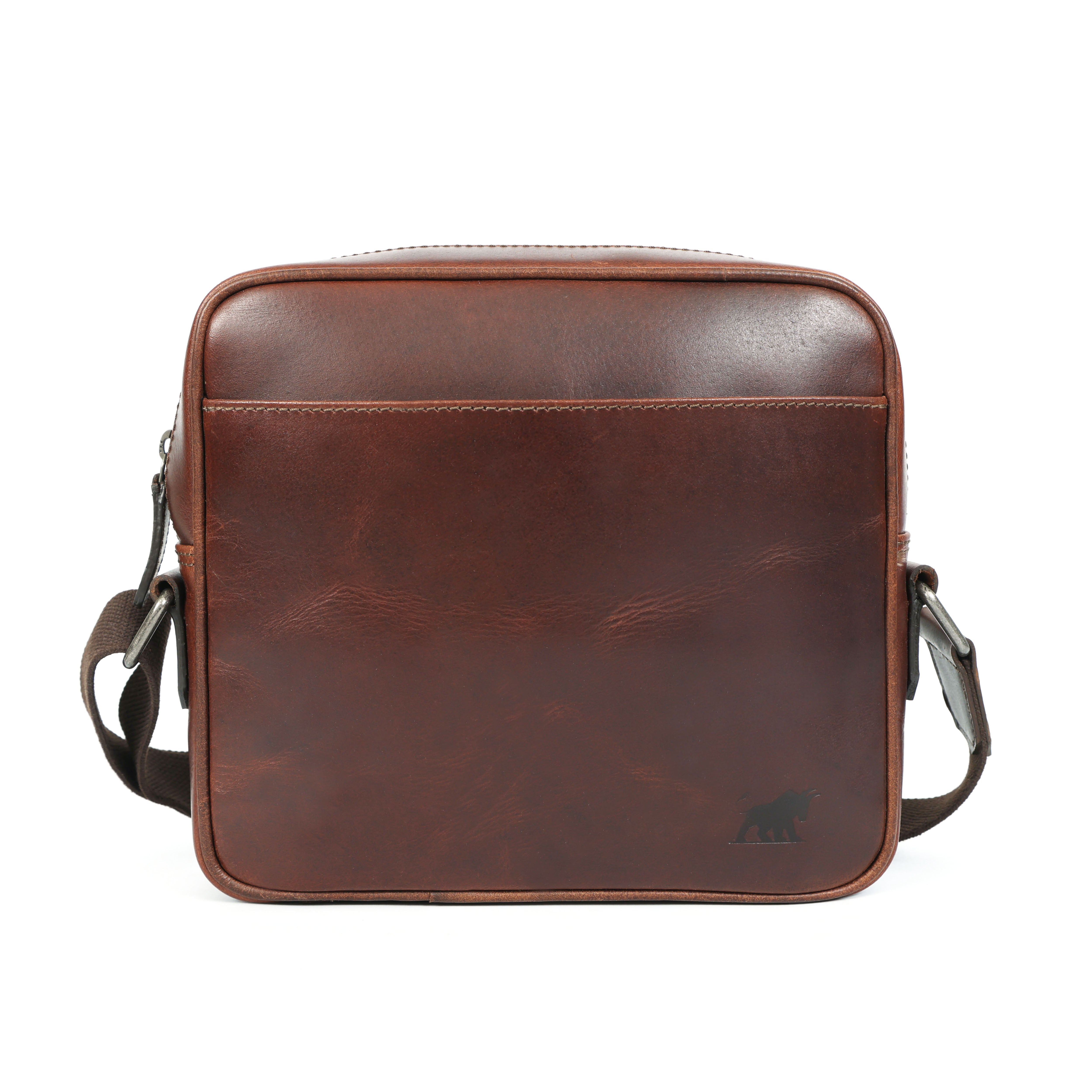 GM Leather | Premium Dark Brown & Hunter Brown Cross-Body Bag NZ