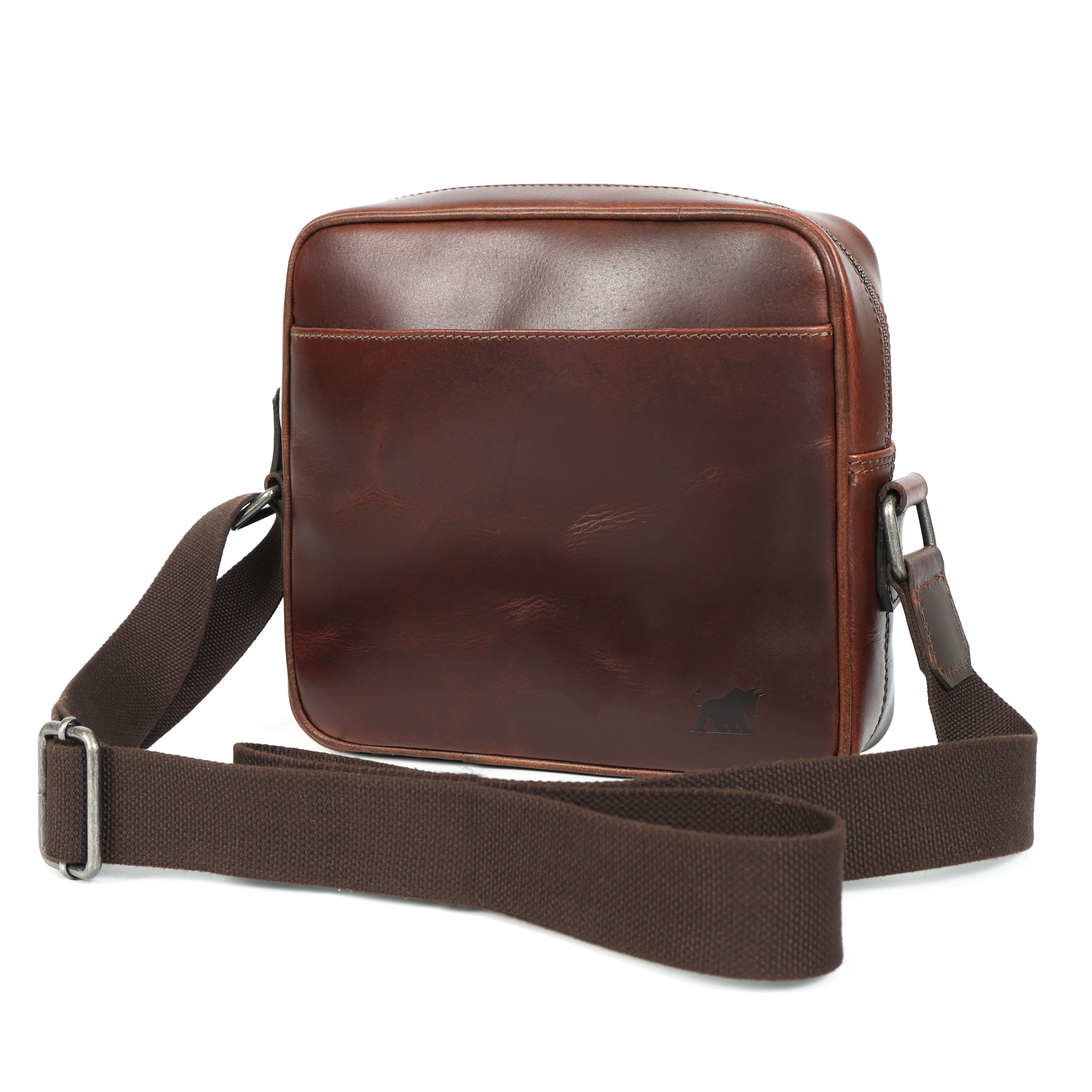 GM Leather | Premium Dark Brown & Hunter Brown Cross-Body Bag NZ