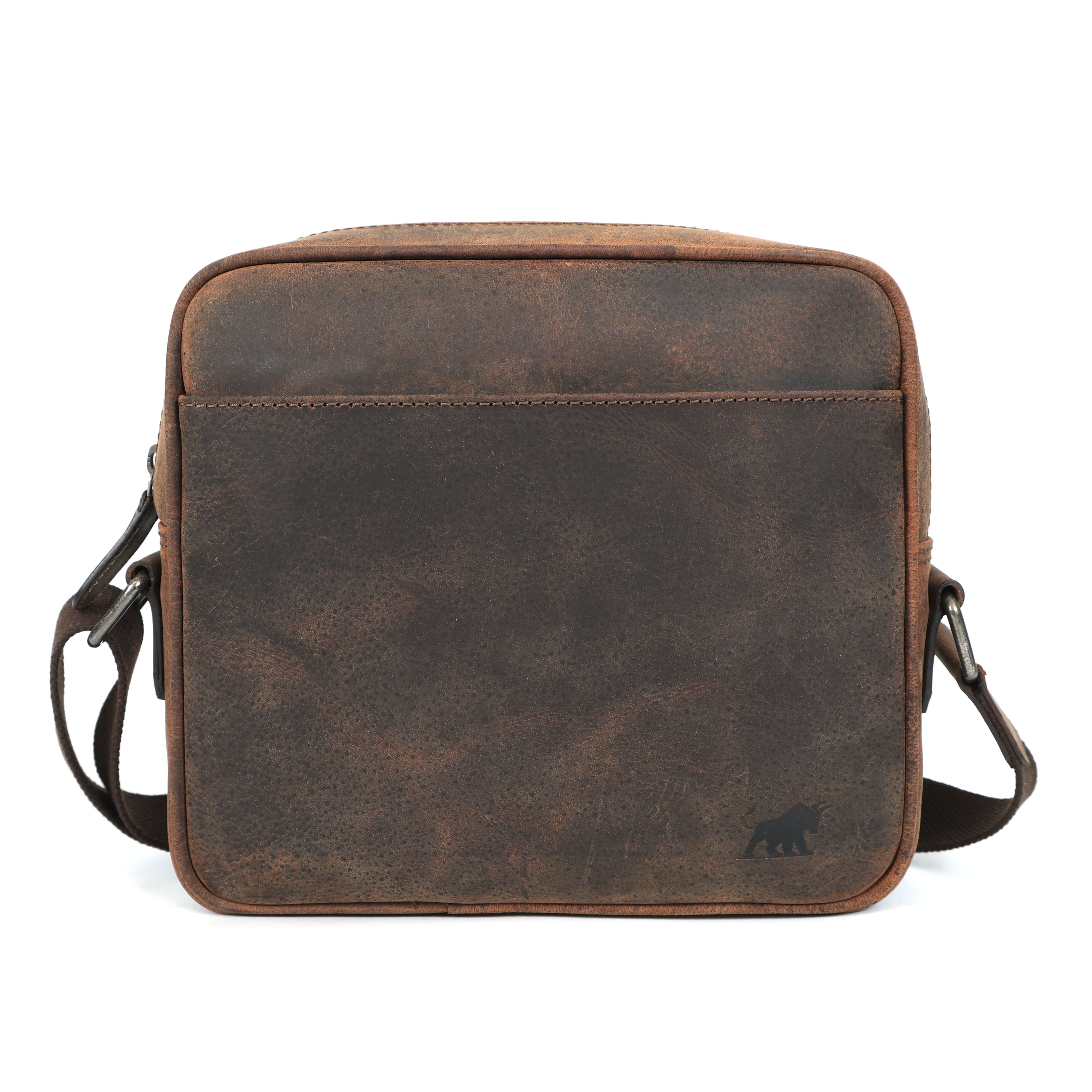 GM Leather | Premium Dark Brown & Hunter Brown Cross-Body Bag NZ